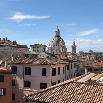 The panorama from the rooftop terrace at our Rome hotel #Rome #travel #hotelmartispalace #greg&rhond
