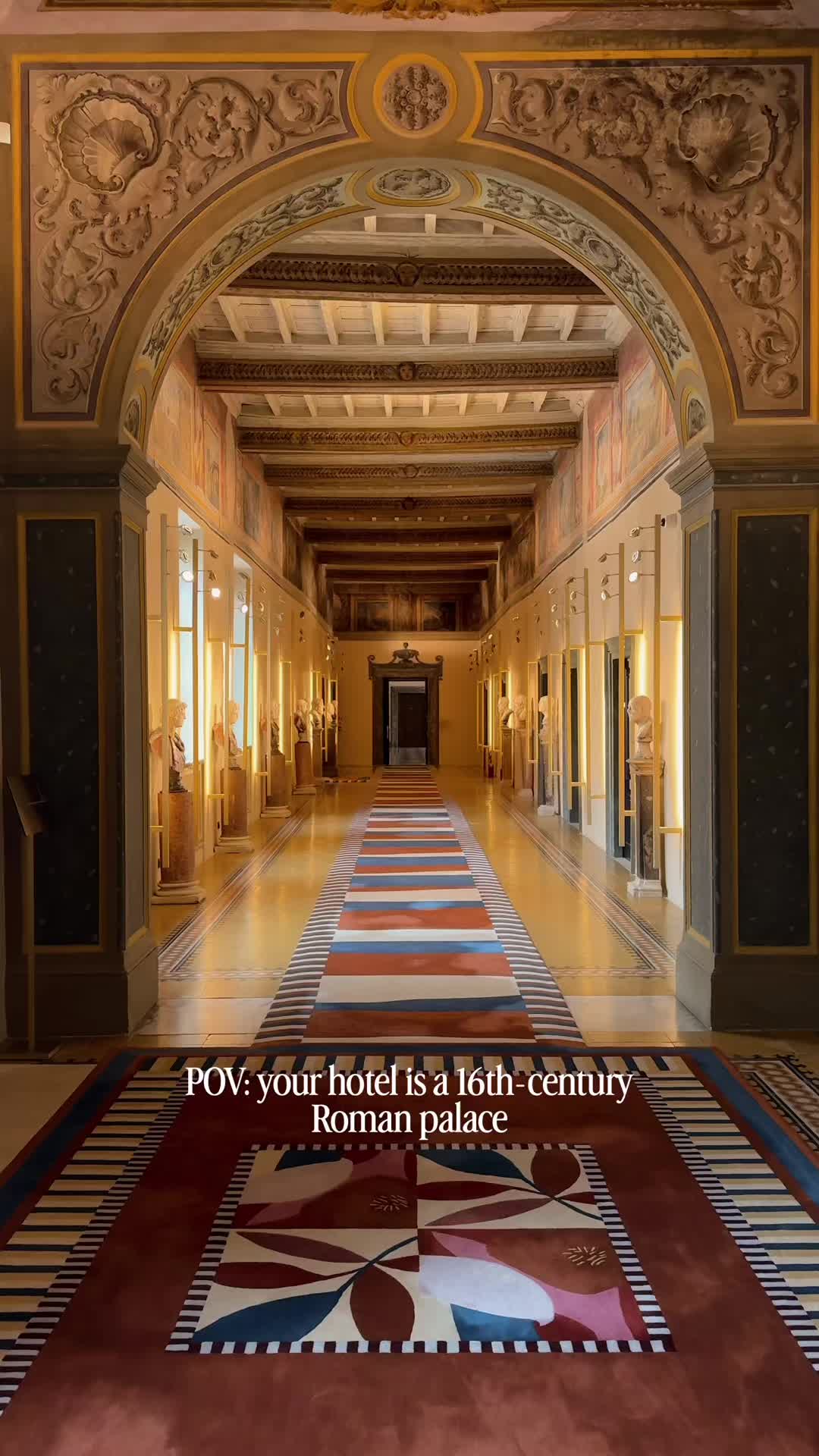 ✨ Imagine spending the night in a 16th-century palace for your stay in Rome. Can you think of a bett