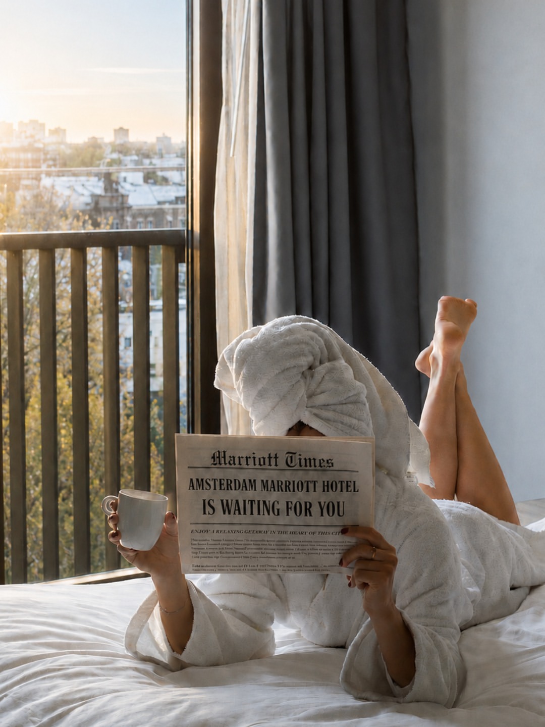 Room service, soft robes, city views, and nowhere else to be ☕
Your Amsterdam escape starts here.

#