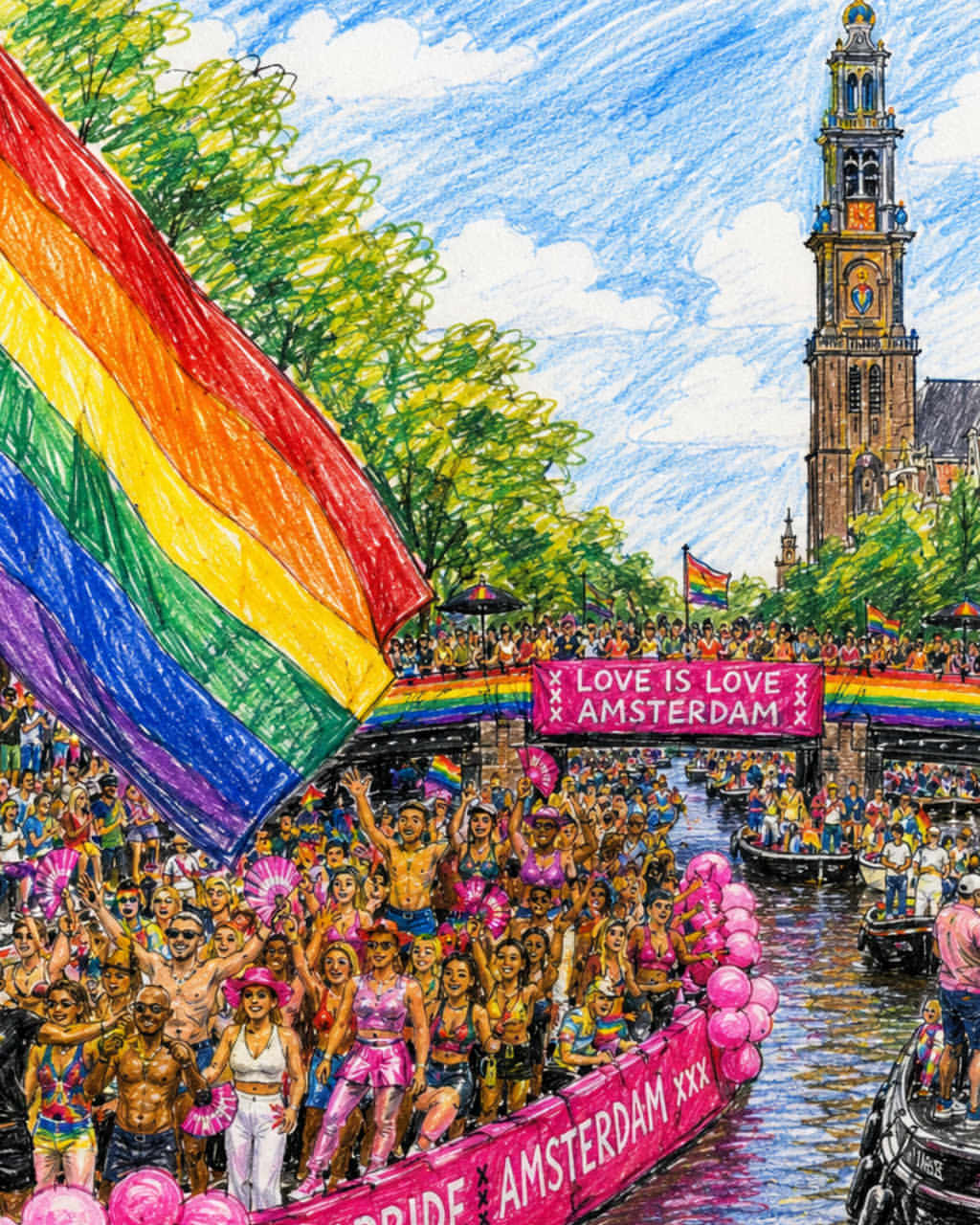 Celebrating Pride with unity, love and a warm welcome for all! 
Happy World Pride 💖

#Amsterdam #am