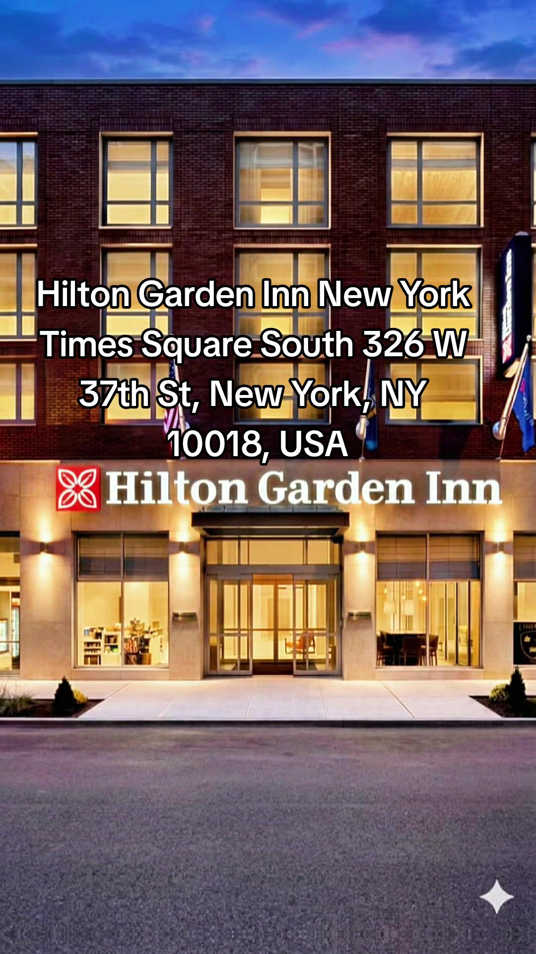 Hilton Garden Inn New York Times Square South 326 W 37th St, New York, NY 10018, USA