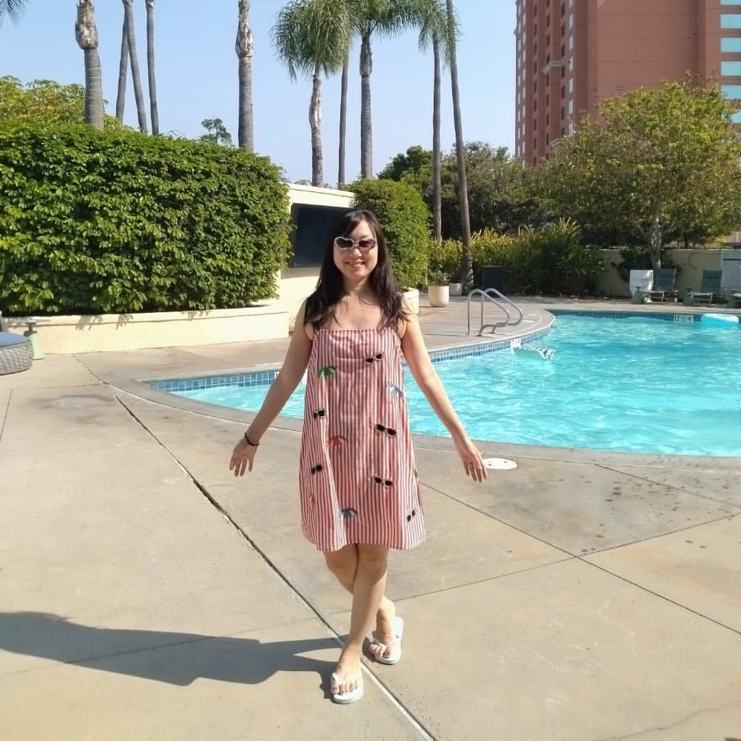 Hyatt Regency Orange County
綺麗な状態でお部屋の写真撮るの忘れちゃった！

1日中プールのカバナでゴロゴロしてる日を2日間作りました！
寒くて(27℃)水にはつかれなかった