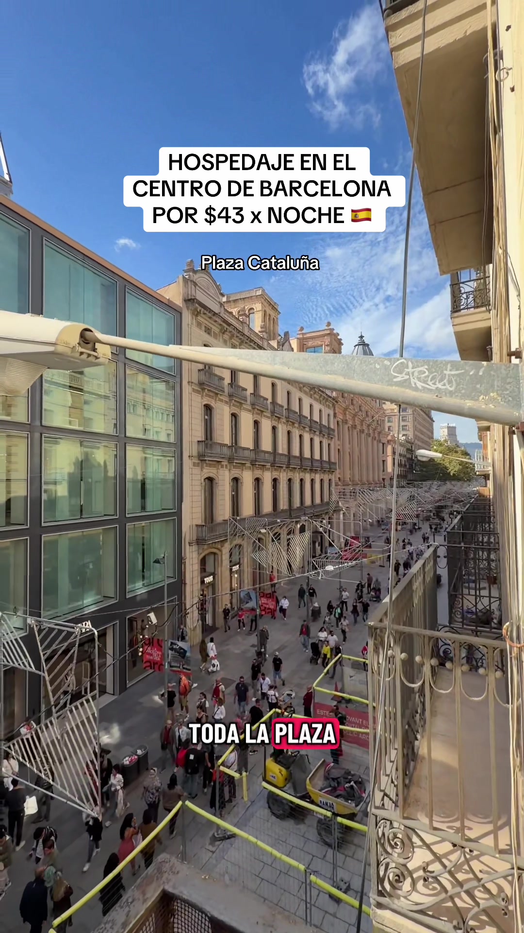 Hospedaje en el centro de Barcelona x $43 la noche 🇪🇸 Plaza Cataluña 

Encontré este hotel por boo