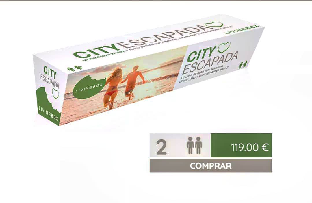 El preferido por vosotros. El #LivingBox City Escapada es el top ventas que incluye 1 noche de hotel