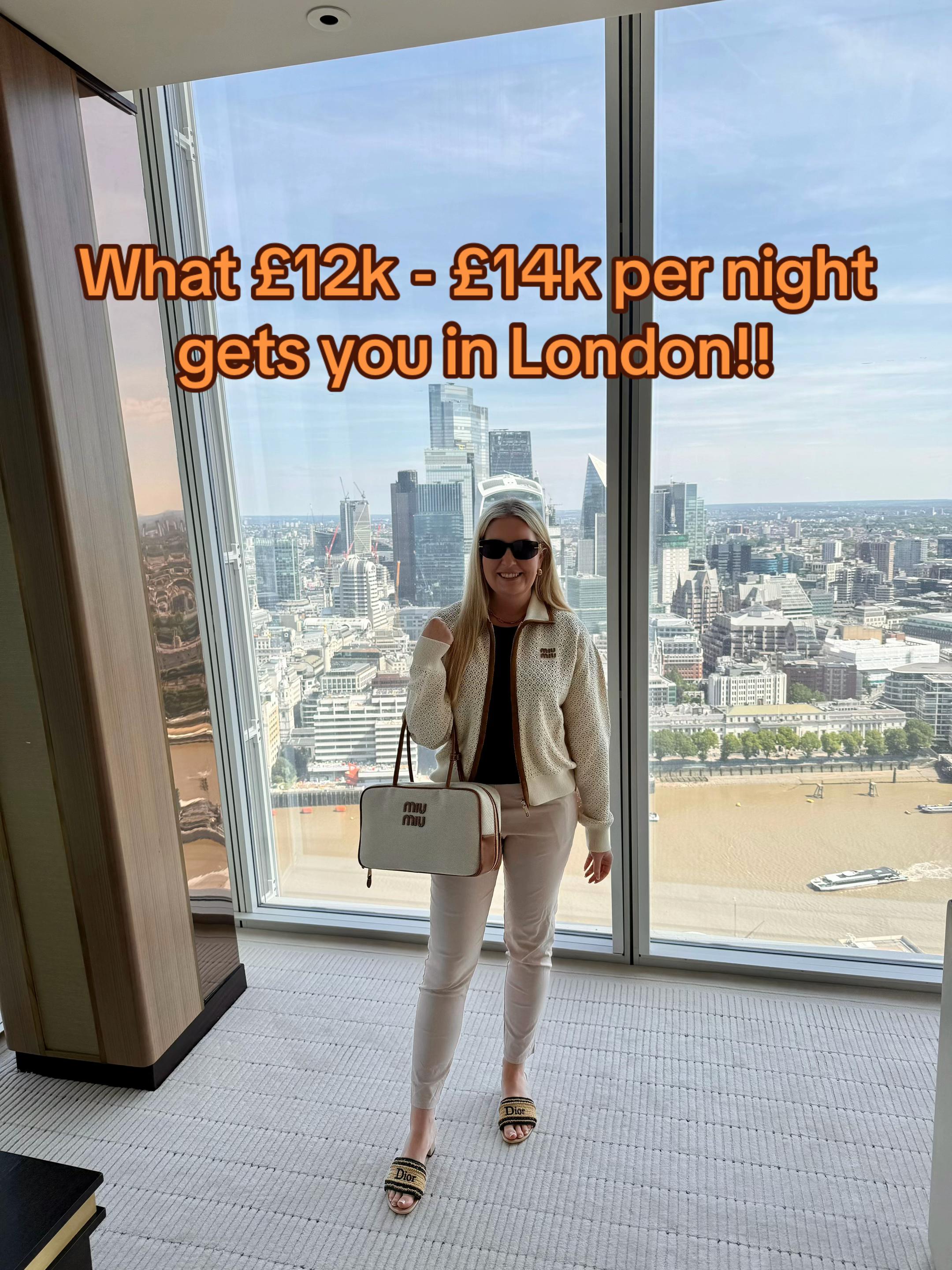 We were so lucky to get upgraded to the Shangri-La Suite at the Shard, London! This room comes with 