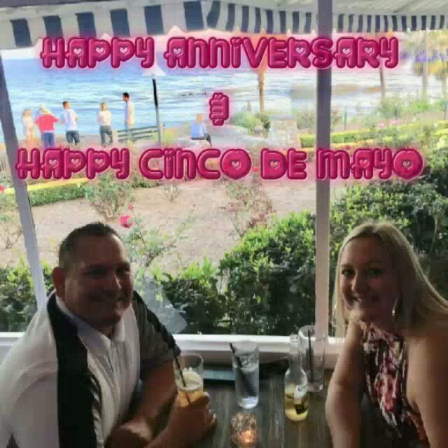 HAPPY ANNIVERSARY to my beautiful wife and myself.  6 years ago we got married on Cinco De Mayo on L