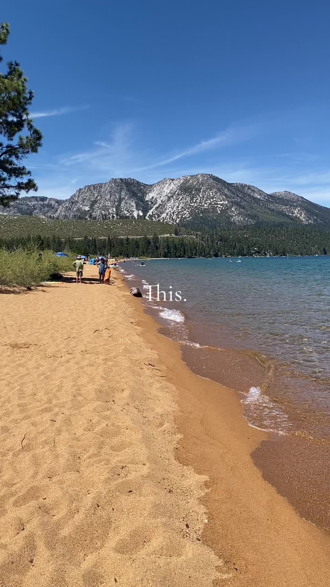 If ever there was my perfect place….@laketahoetrip #laketahoe #baldwinbeach