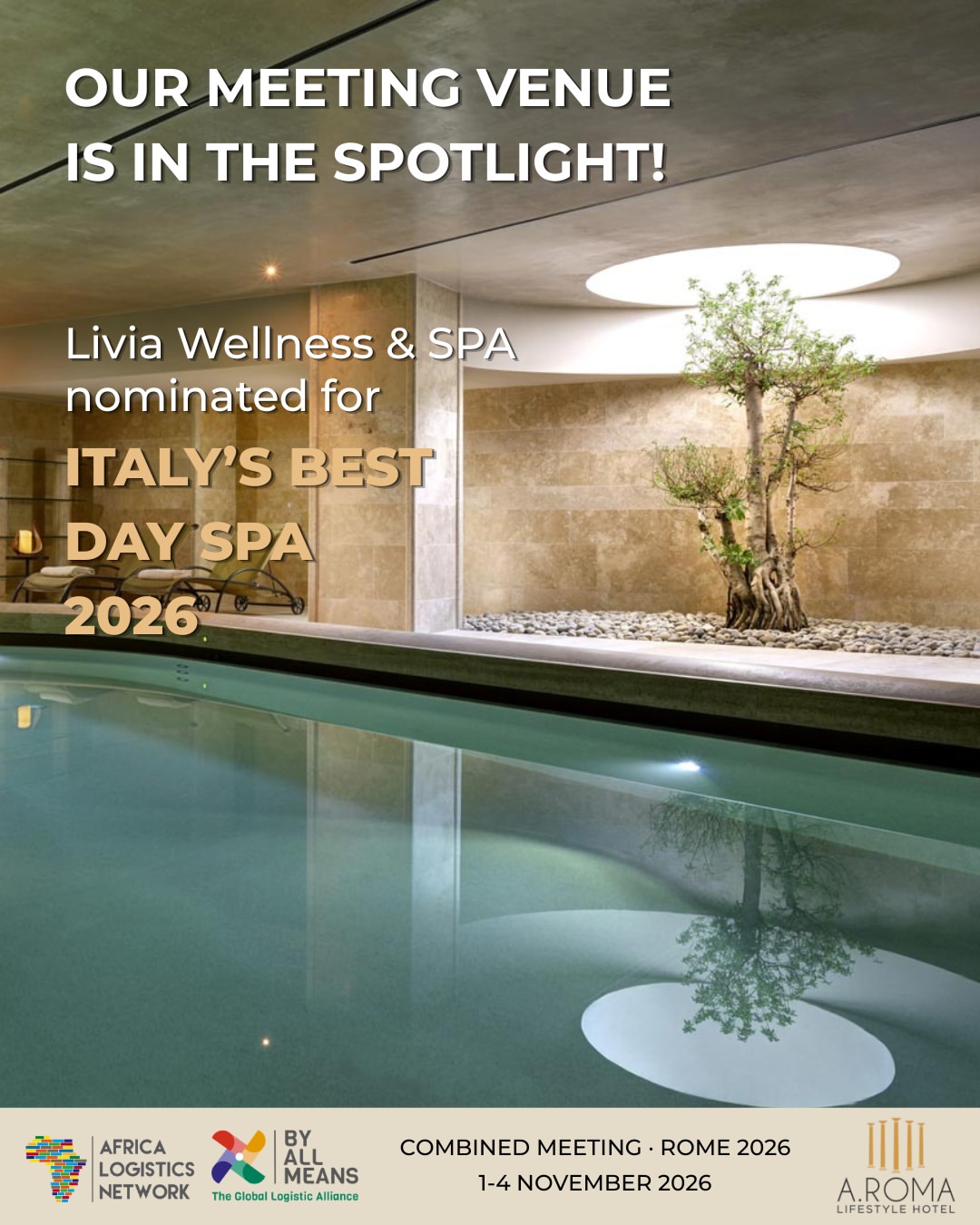 🌿 Our Meeting venue is in the spotlight!

Livia Wellness & SPA at @a.romalifestylehotel, the venue 