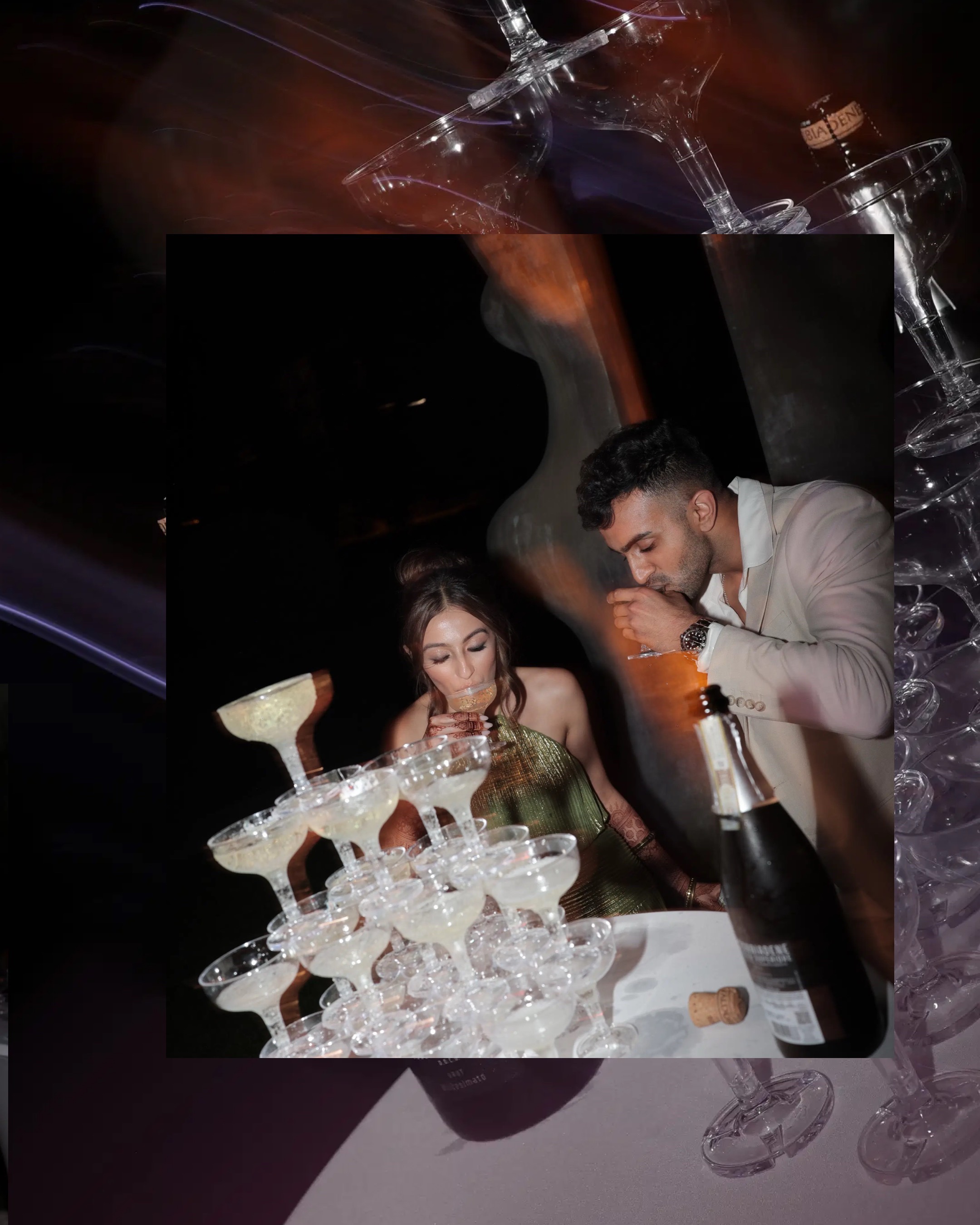Our sunset themed welcome dinner to start our wedding week in Rome 🥰✨ 

📍 Venue location: A. Roma 