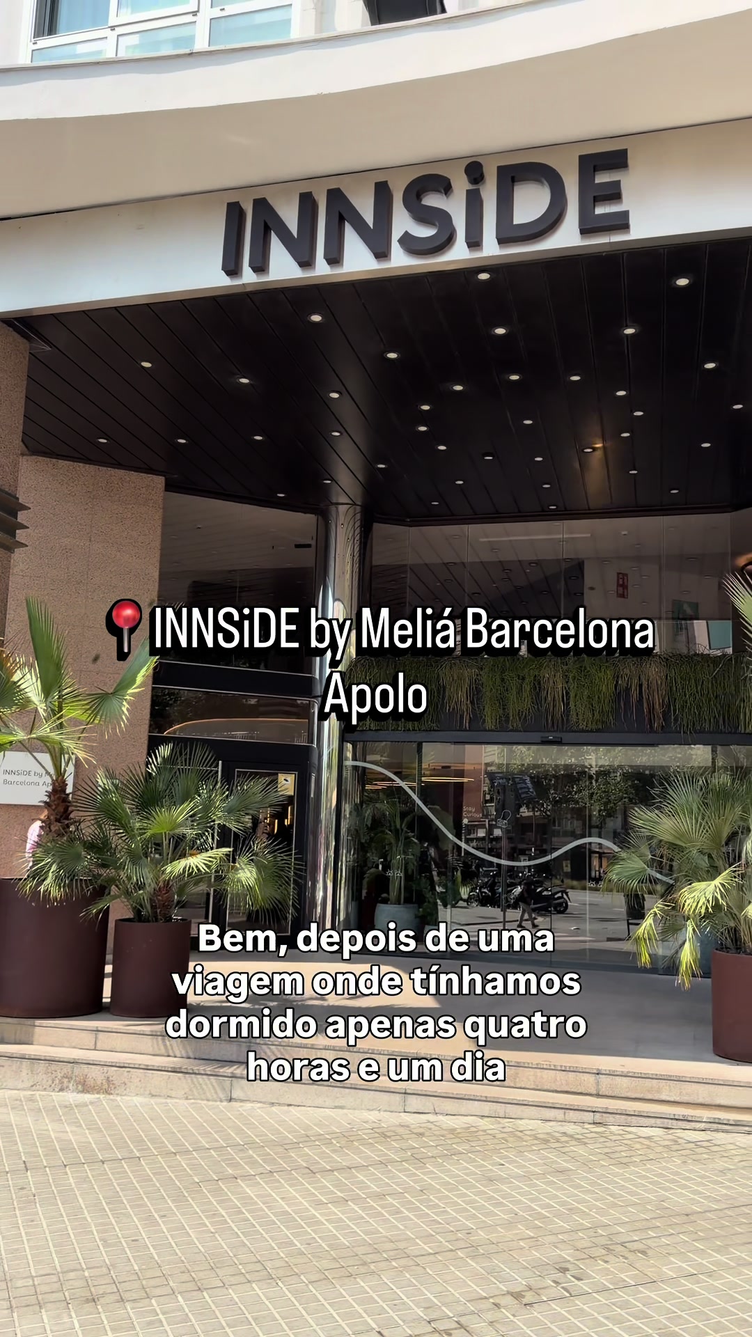 Hotel + Room tour em Barcelona! ✨ Ficámos no @INNSiDE by Meliá Apolo e adorámos a vibe urbana e mini