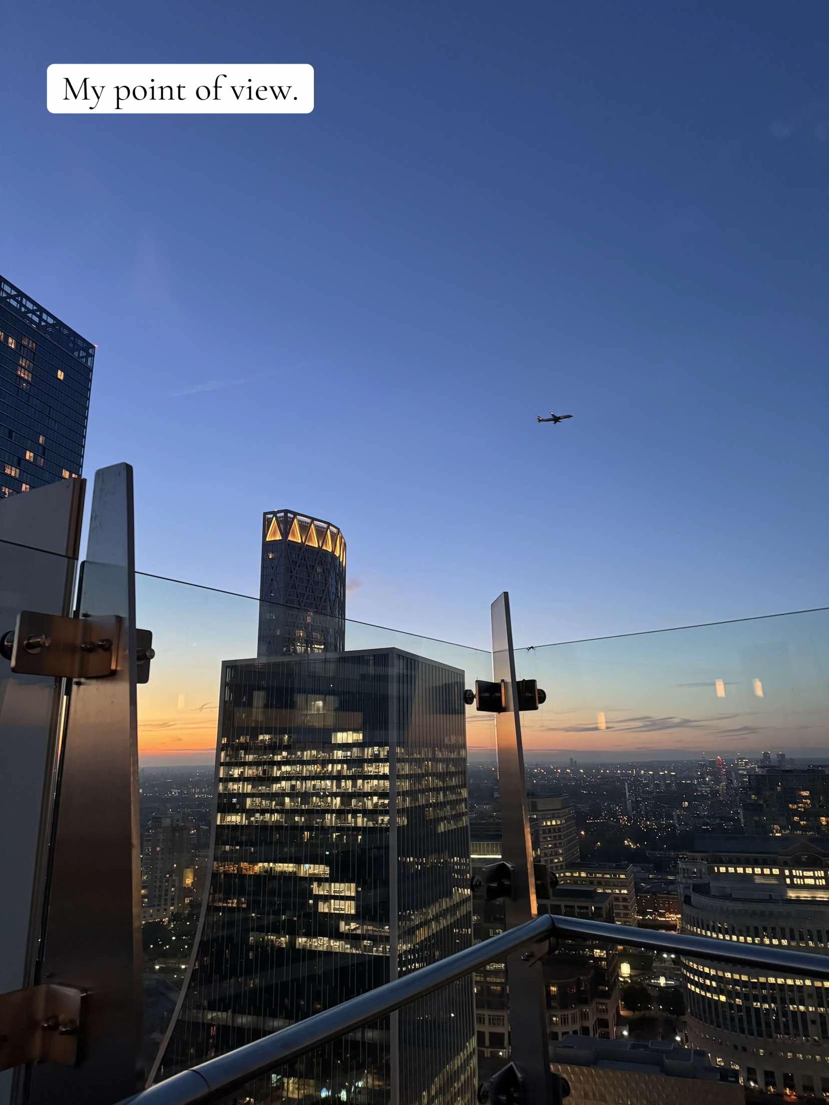 I went to this rooftop bar on top of Novotel London Canary Wharf, and honestly the first thing I tho