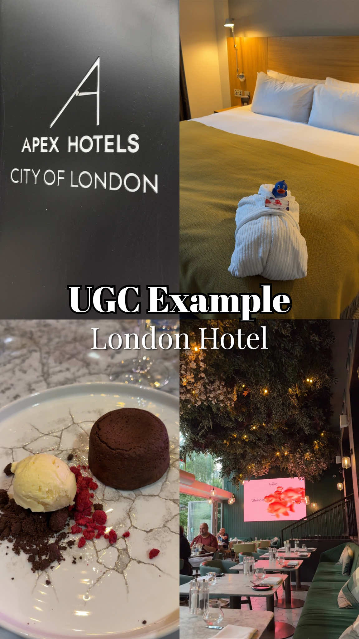 UGC Example | Hotel Niche

Snippets from our stay at @apexhotels City of London back in July 🤩 what