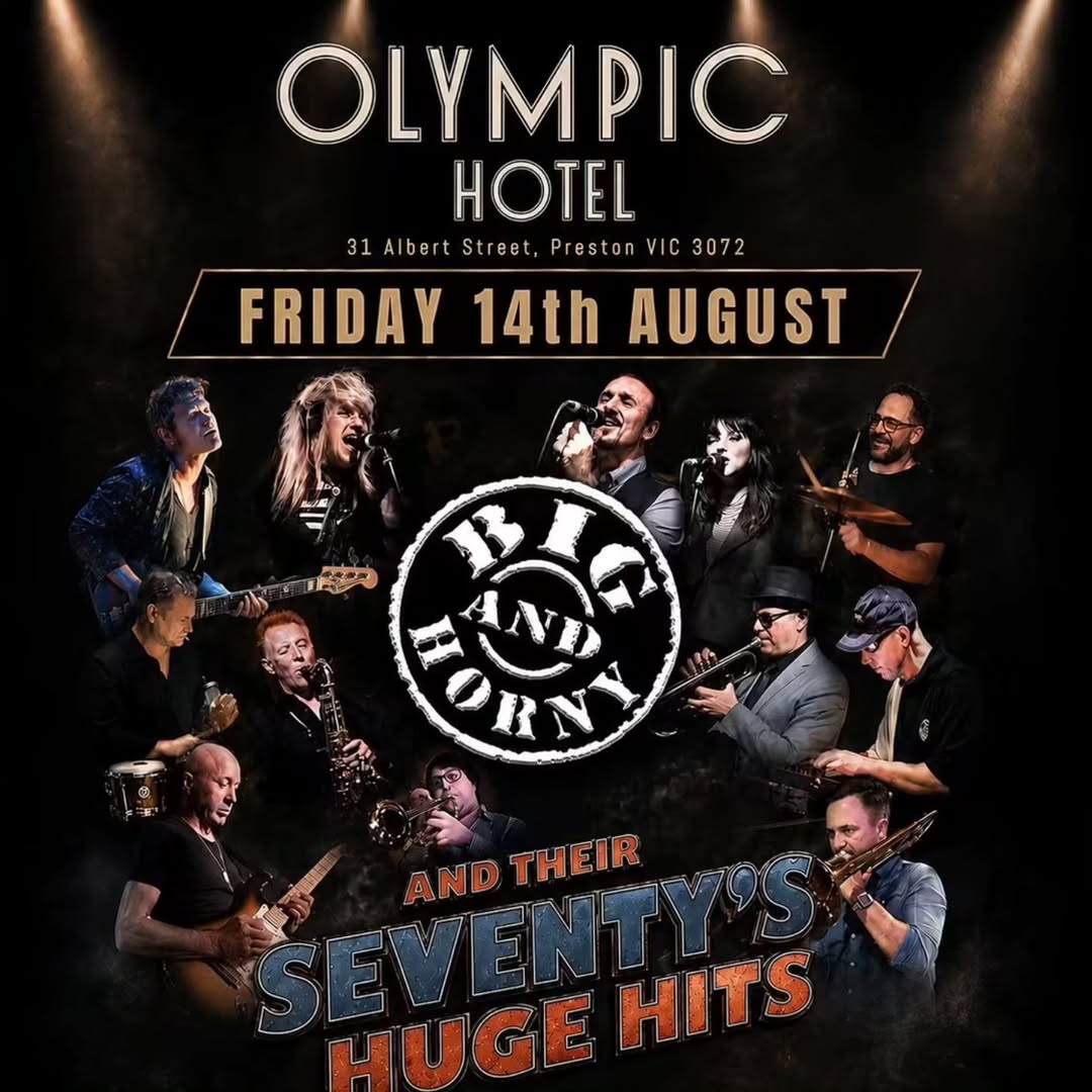 One night. One stage. Seventy's biggest hits. 🎤🎷

Big & Horny are bringing their 13-piece high-ene