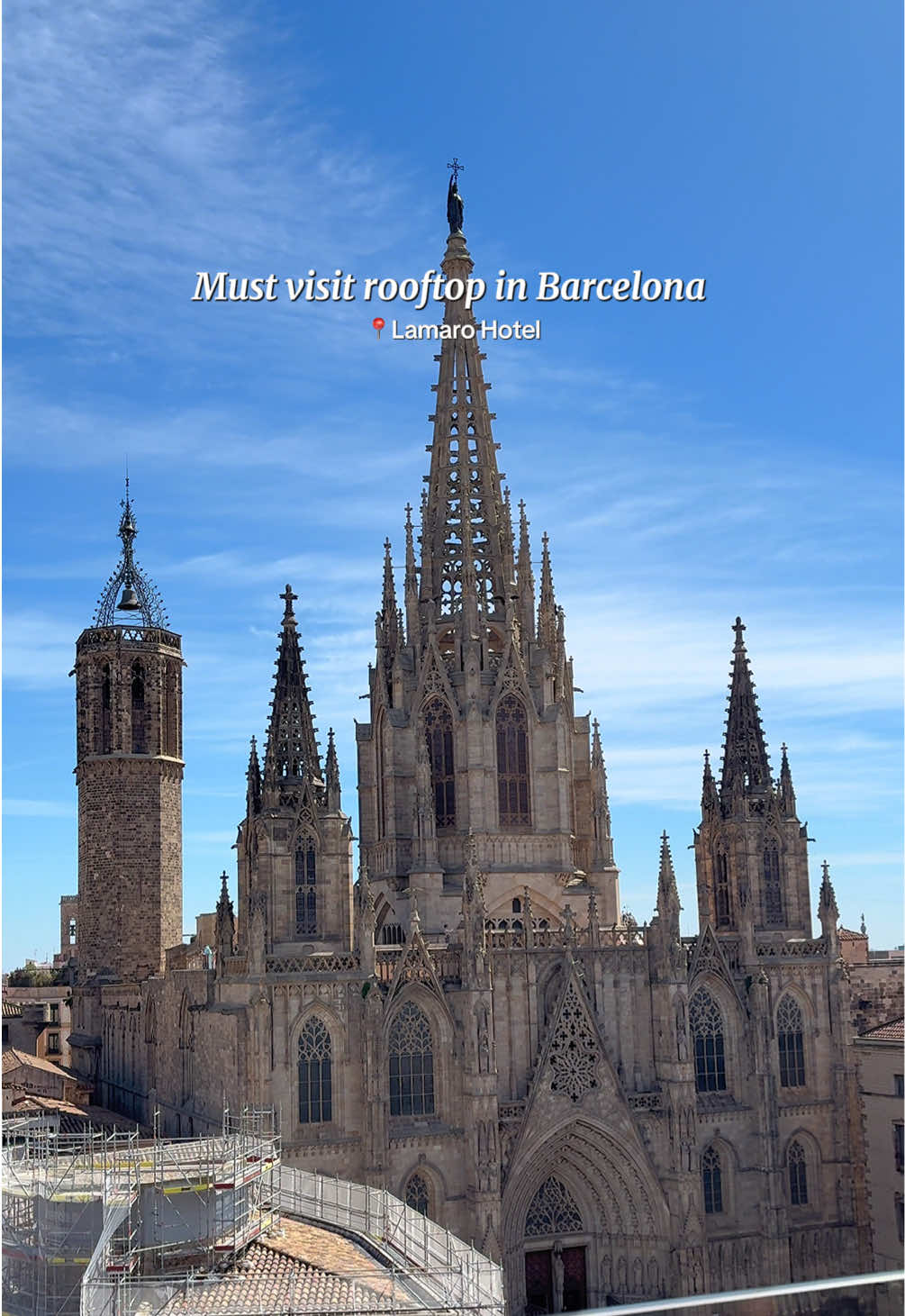Best view of the Barcelona Cathedral 🥂 #barcelona #spain #españa #travel #barcelonatiktok