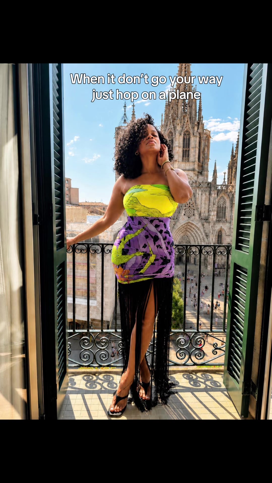 One thing ima do is romanticize my life 🤍 #barcelona #lamarohotel #blackgirlluxury #eurosummer #nak