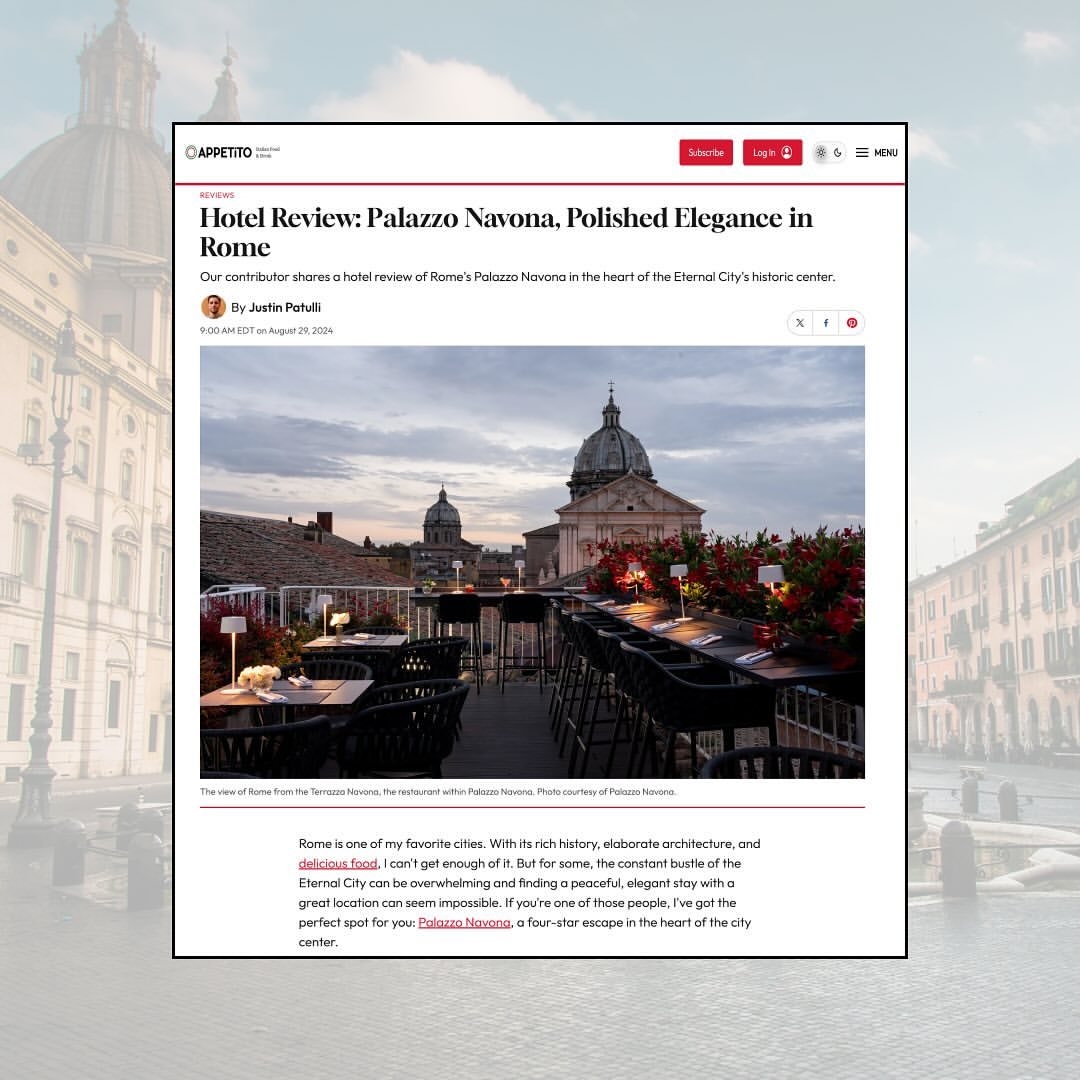I’m delighted to share with @appetitomagazine my recent experience as a guest at @palazzonavona , an
