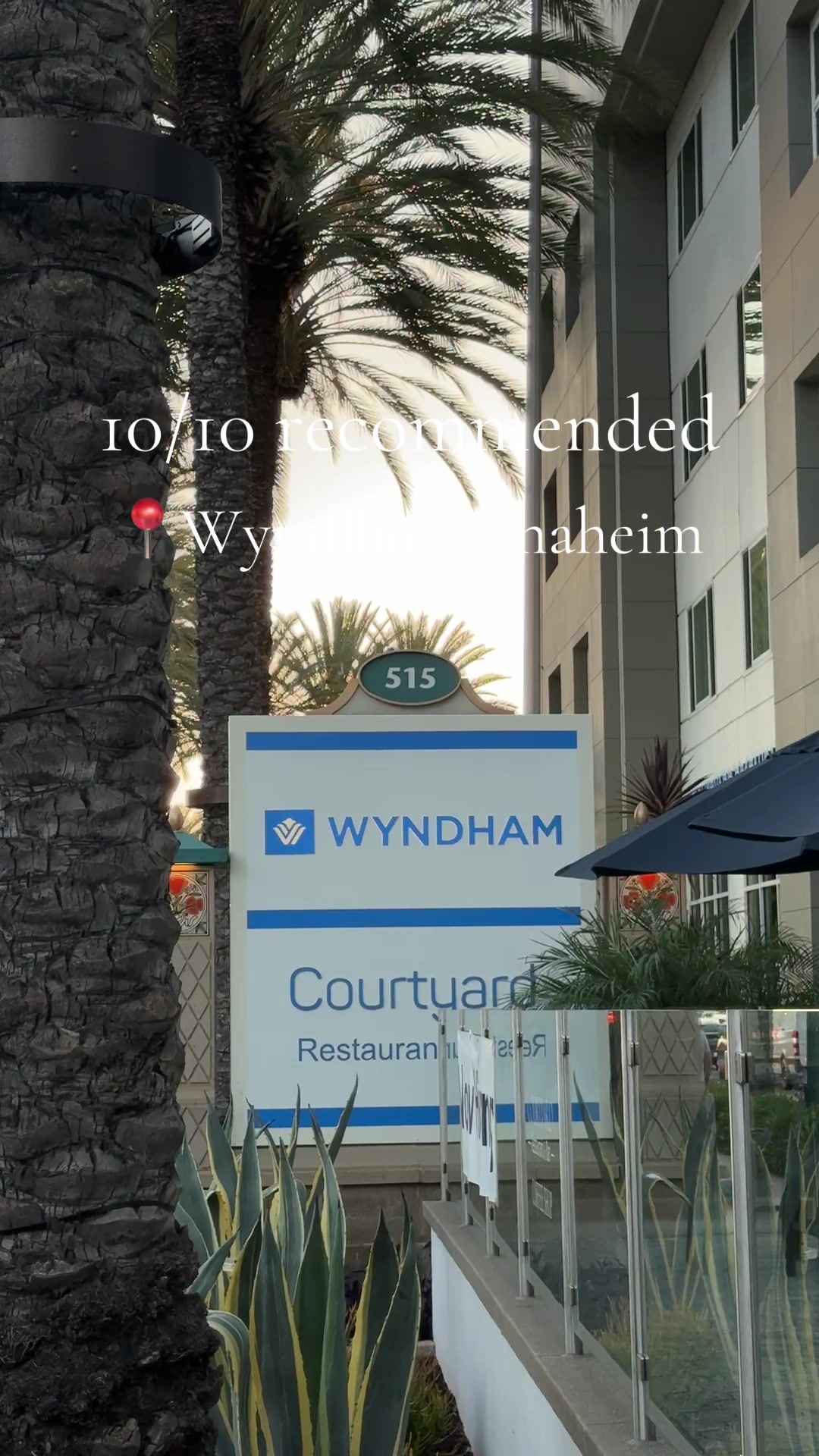 Right across from Disney