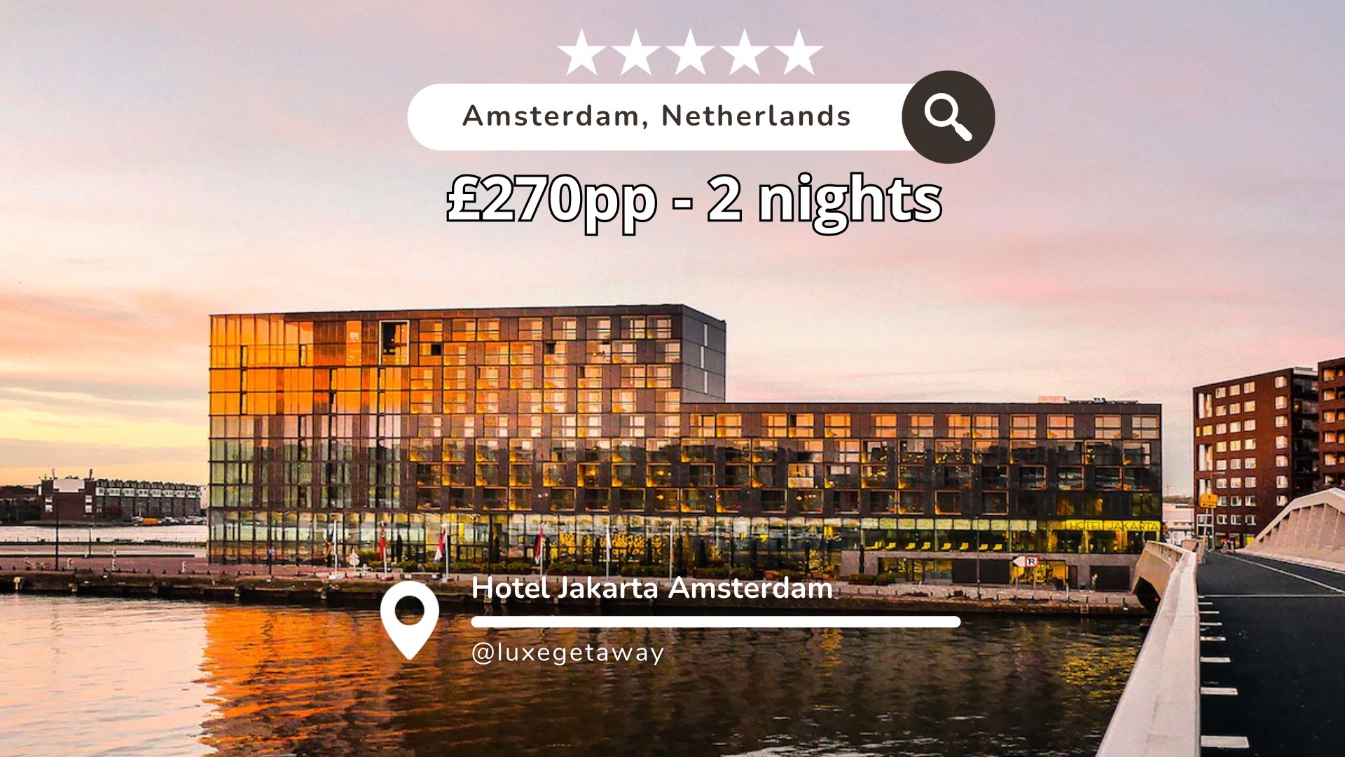 Message us directiy to recieve the links for this city break✨ 
#amsterdam #getaway #holiday #typ #ne