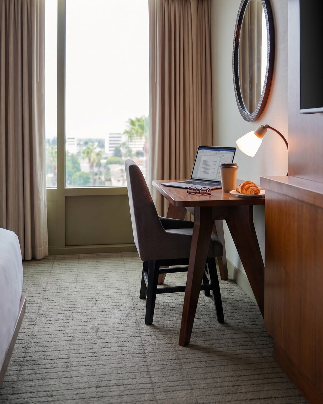 Your workday, with a better view. 💻🌿⁠
⁠Swap your usual desk for a quiet high-floor room with panor