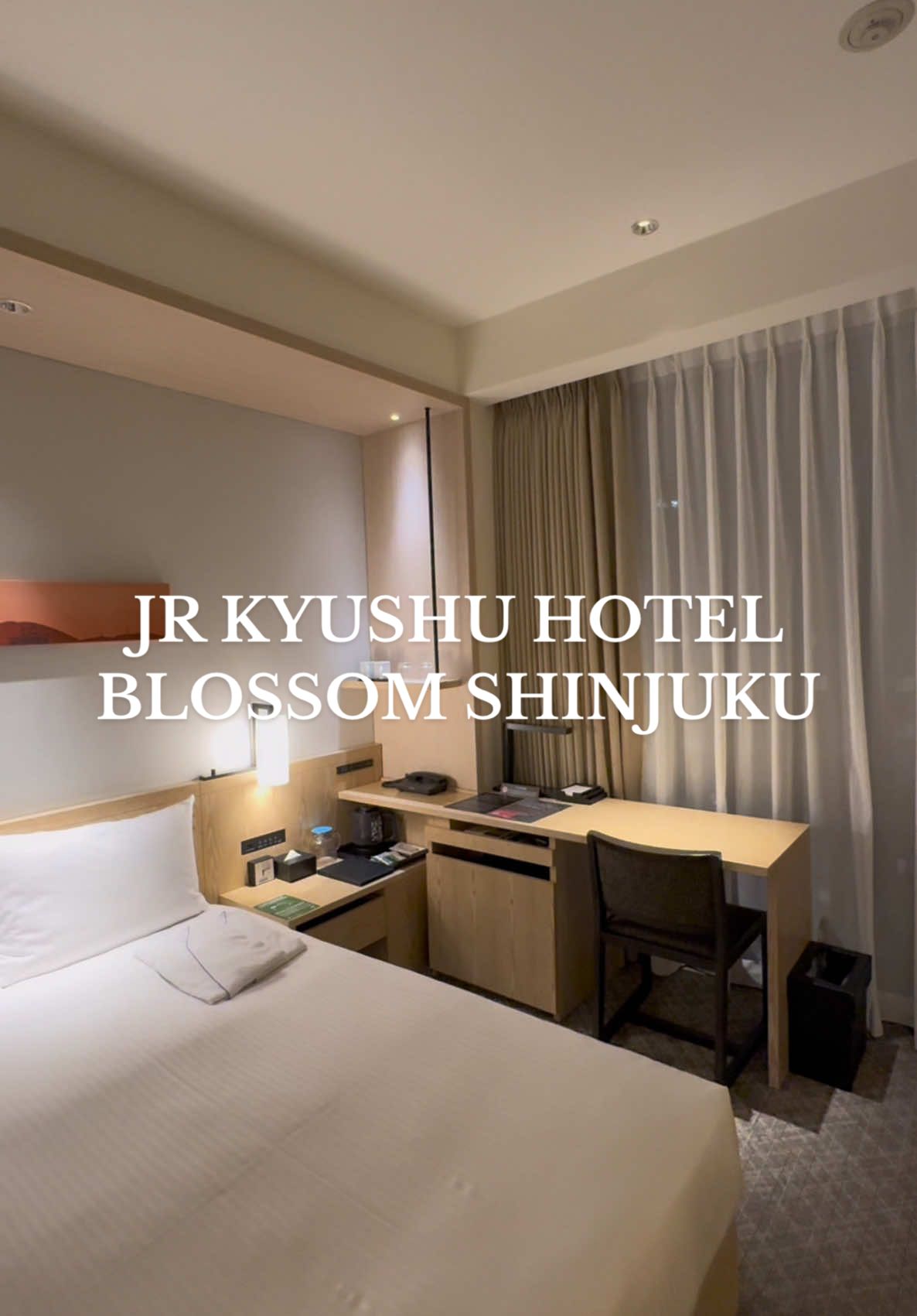 มา room tour ห้องพักที่ JR Kyushu Hotel Blossom Shinjuku กัน #tiktokพาเที่ยว #เที่ยวต่างประเทศ #เที่