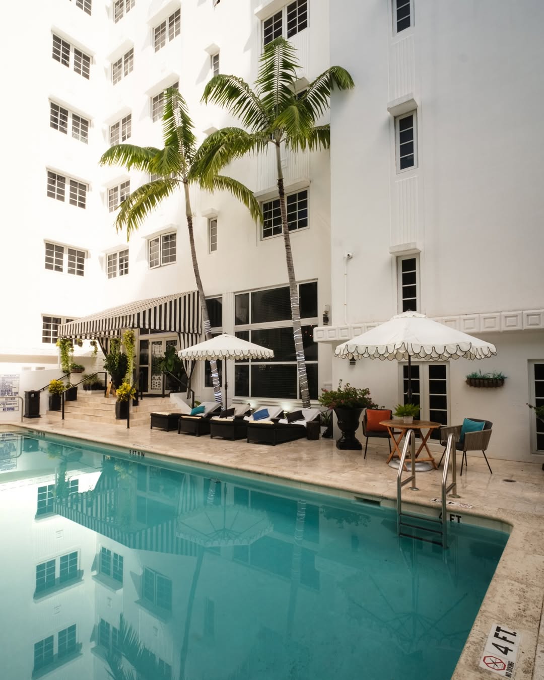 The pool has a way of slowing everything down. 

Start your morning with a quiet swim, cool off afte