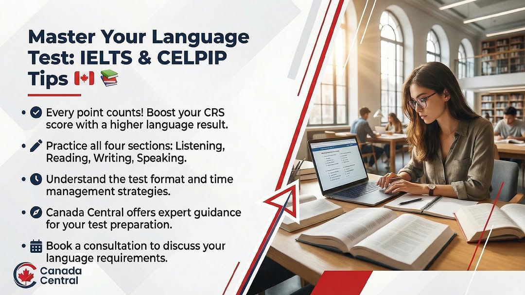 📚 Master Your Language Test: IELTS & CELPIP Tips! Every point counts! Boost your CRS score with a h