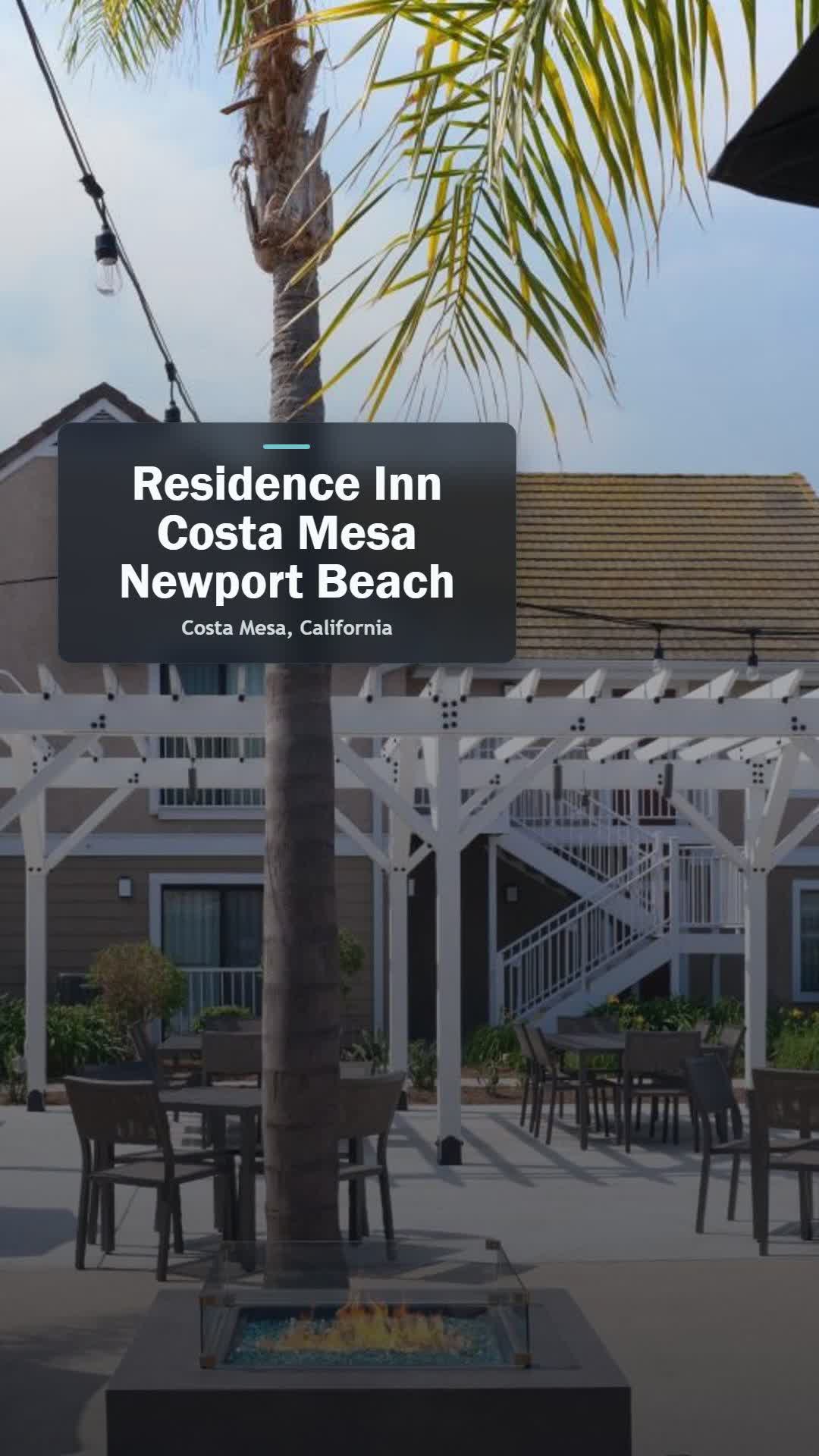 Residence Inn Costa Mesa Newport Beach: a stay to check before booking Costa Mesa, California.
The v