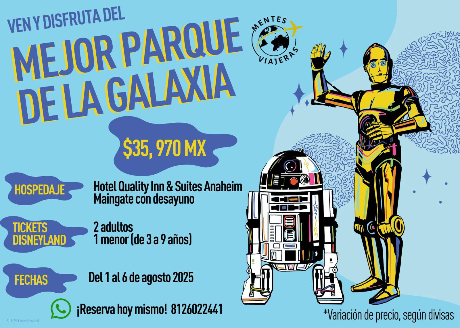 🌞 ¡Este agosto, vive la magia en grande! 🏰✨
Hospédate en Los Ángeles y consigue boletos para Disne