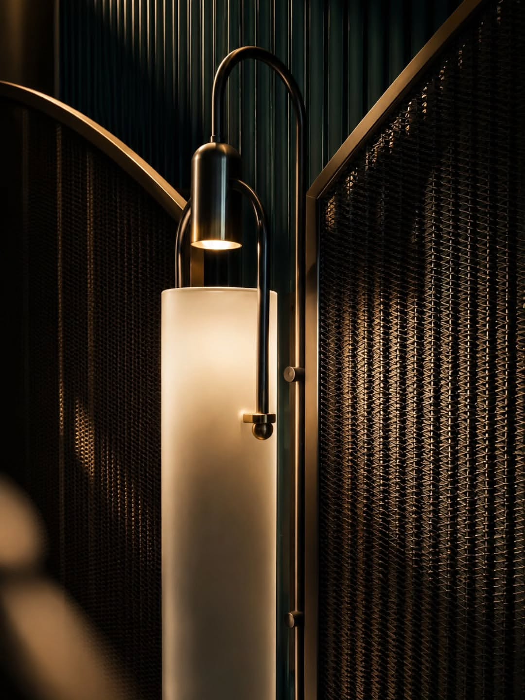 A relaxed yet refined gathering space at the Mondrian South Beach, where natural rattan details, Ita