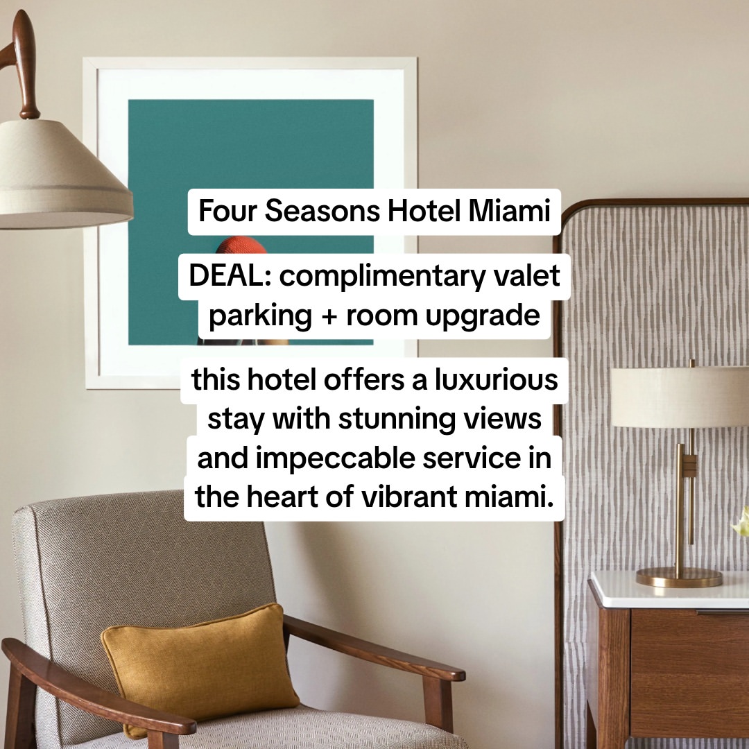 🌟 LUXURY GETAWAY DEALS LOCKED IN FOR MIAMI 🌟

Just secured rooms at Miami's most coveted oceanfron