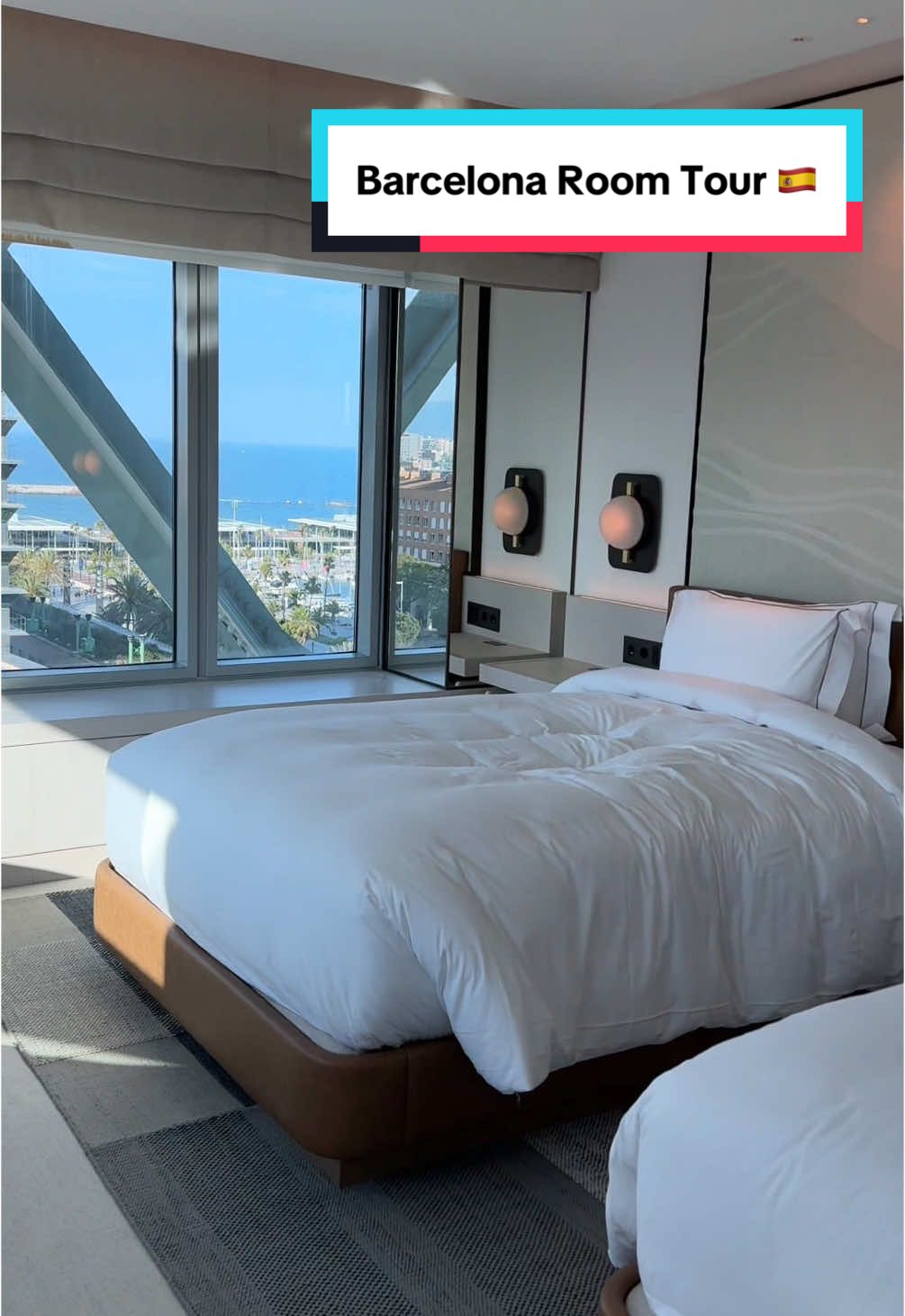 Pre-cruise stay at the most stunning hotel in Barcelona 😍🇪🇸 #familytravel #disneycruiseline #hote
