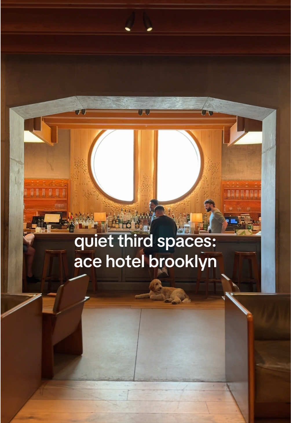 not every space understands that being alone works better with company nearby. the @Ace Hotel Brookl