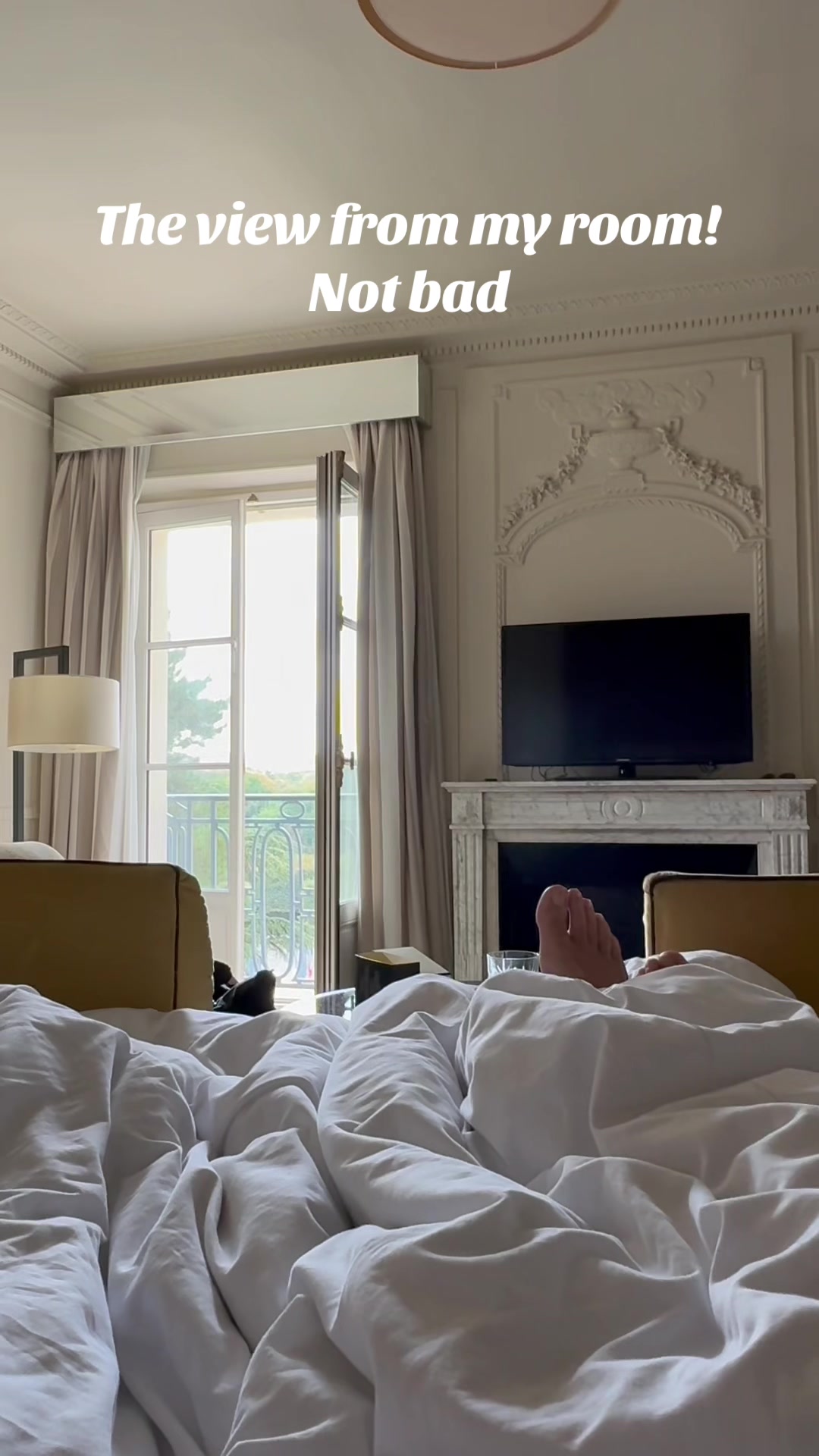This is the view from my room in the morning. @WaldorfAstoriaHotel @Palace Versailles Fa #paris #lux