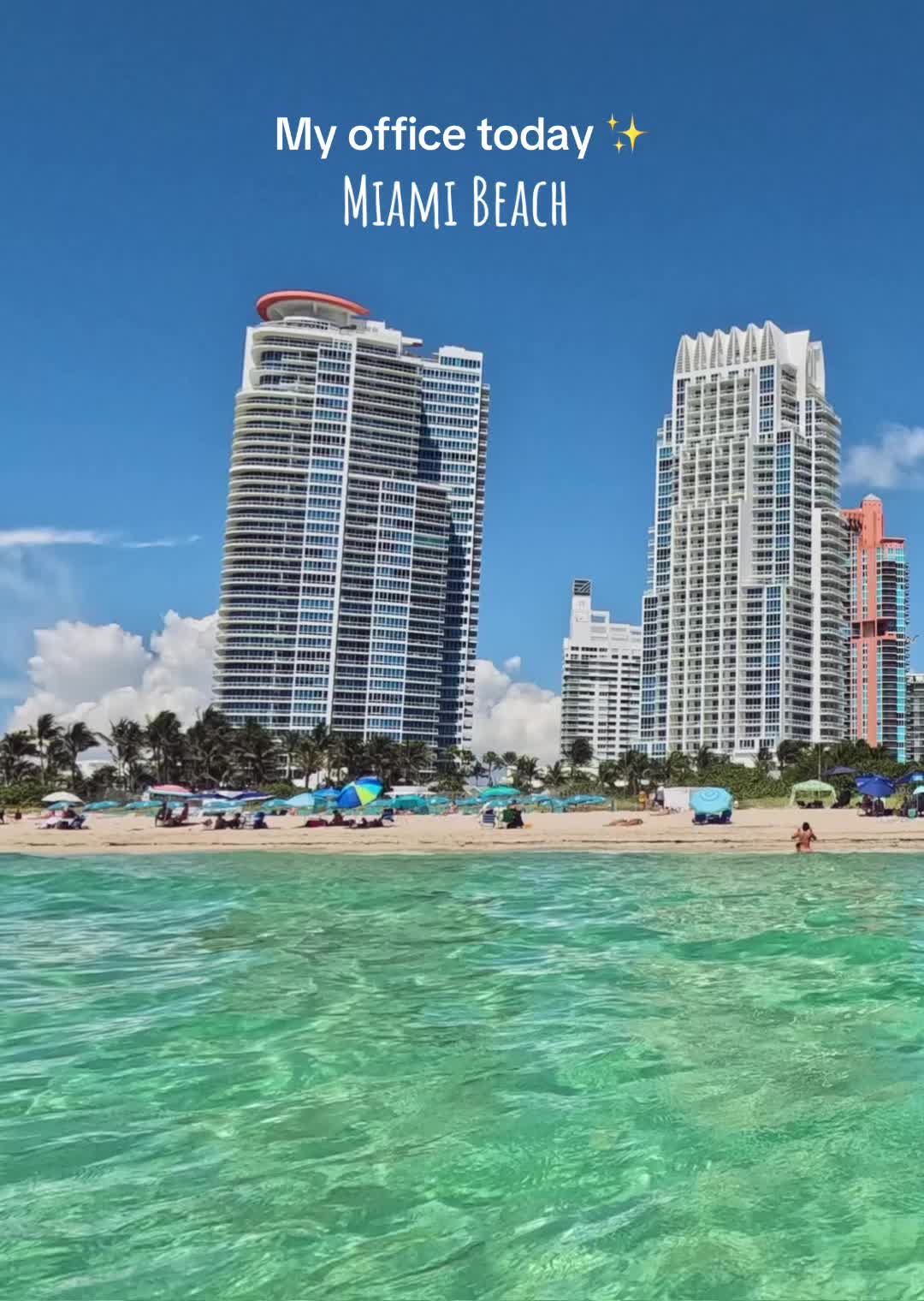 The office view every Friday ✨ #VacationDeals #BookNow #HotelBelleza #Southbeach #miamivibes