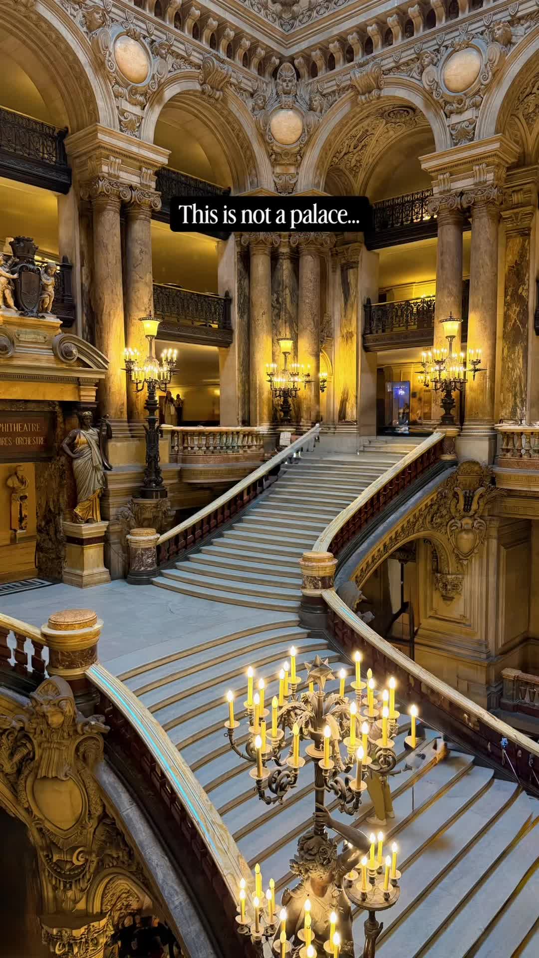 POV: you thought this was a royal palace… but it’s actually the Paris Opera 😍✨

Welcome to Opéra Ga