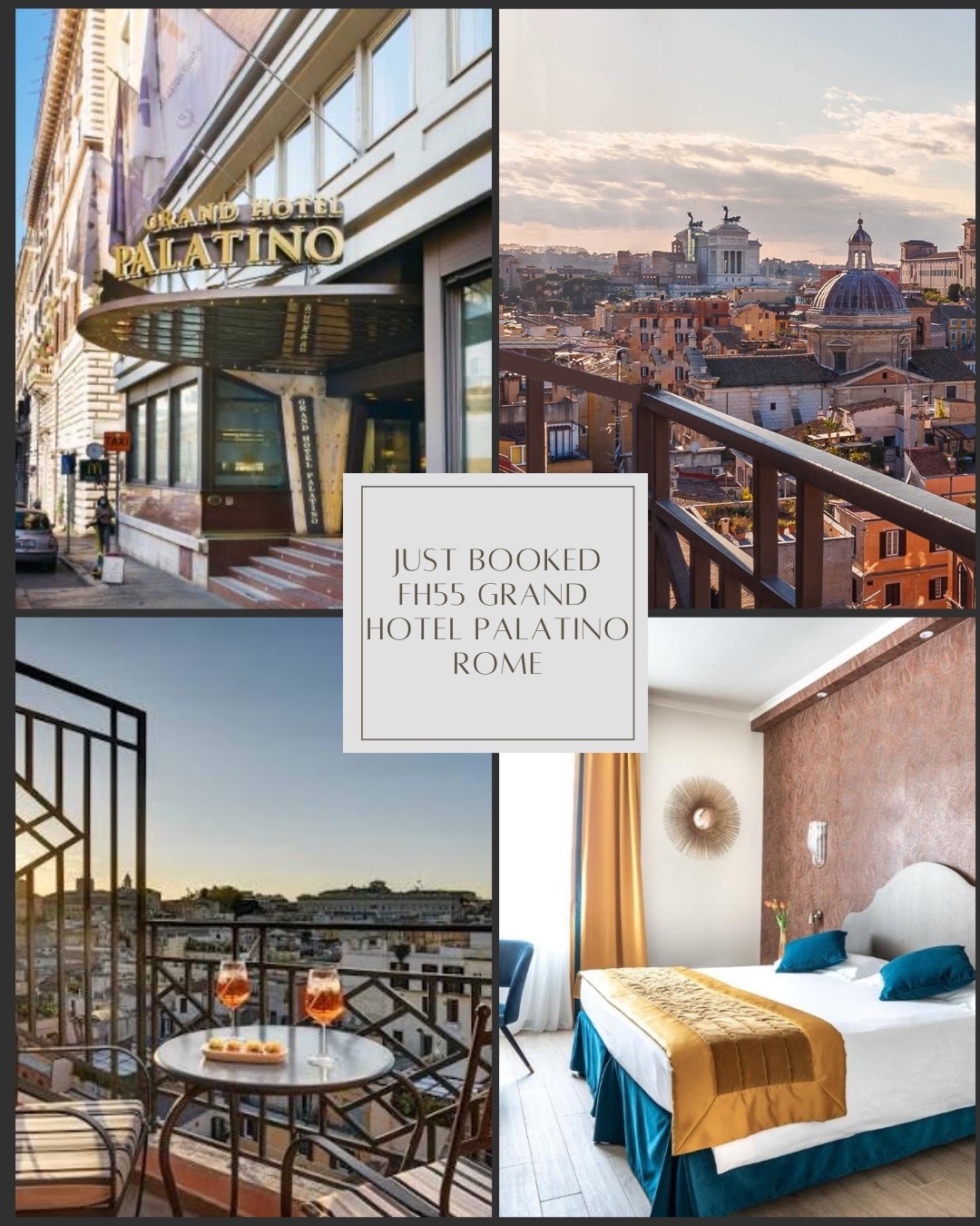 Booked my honeymoon clients at the beautiful FH55 Grand Hotel Palatino for the first stop of their I
