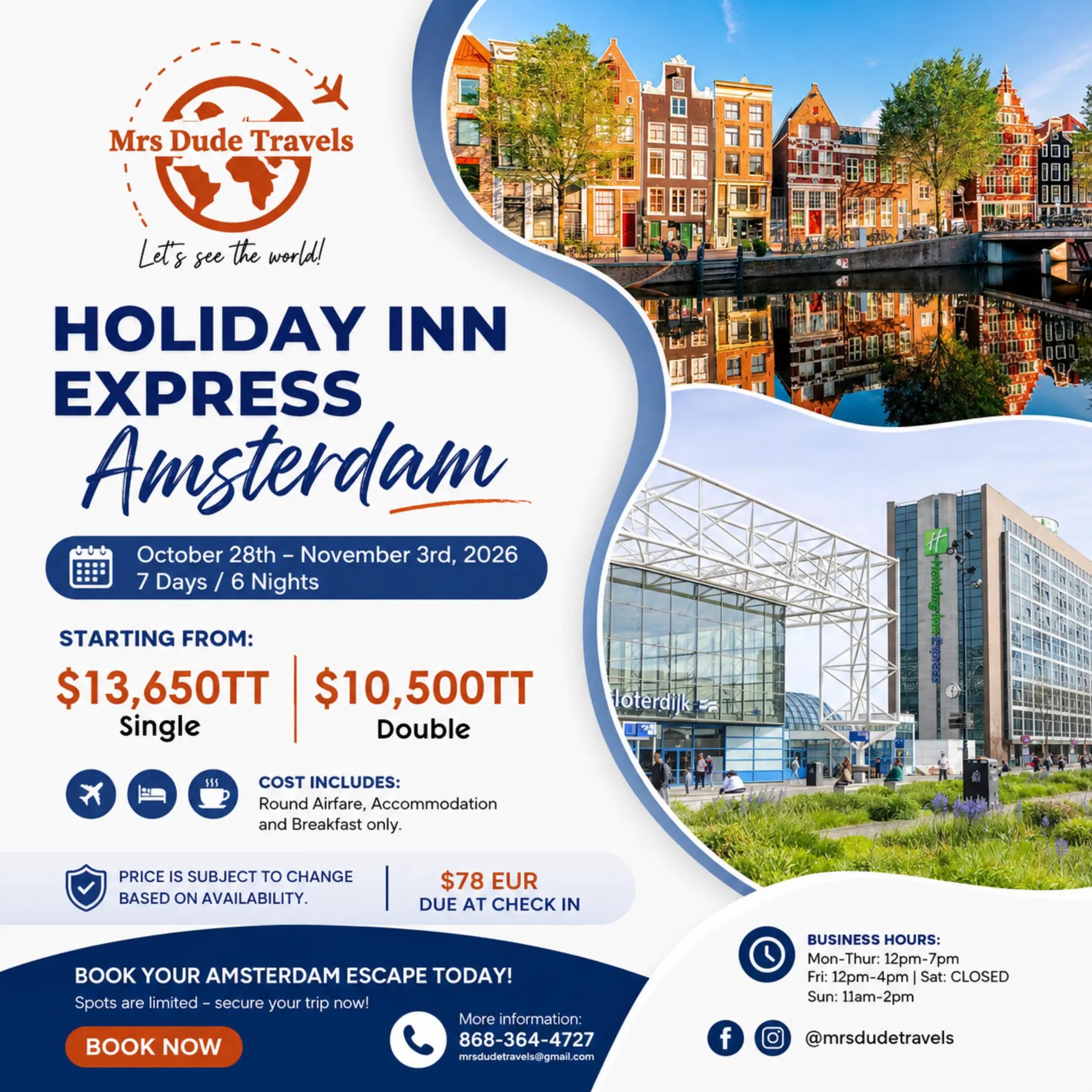 Your bucket list deserves a checkmark. ✔️

✈️ Oct 28 – Nov 3, 2026
🏨 Airfare + Hotel + Breakfast
💰