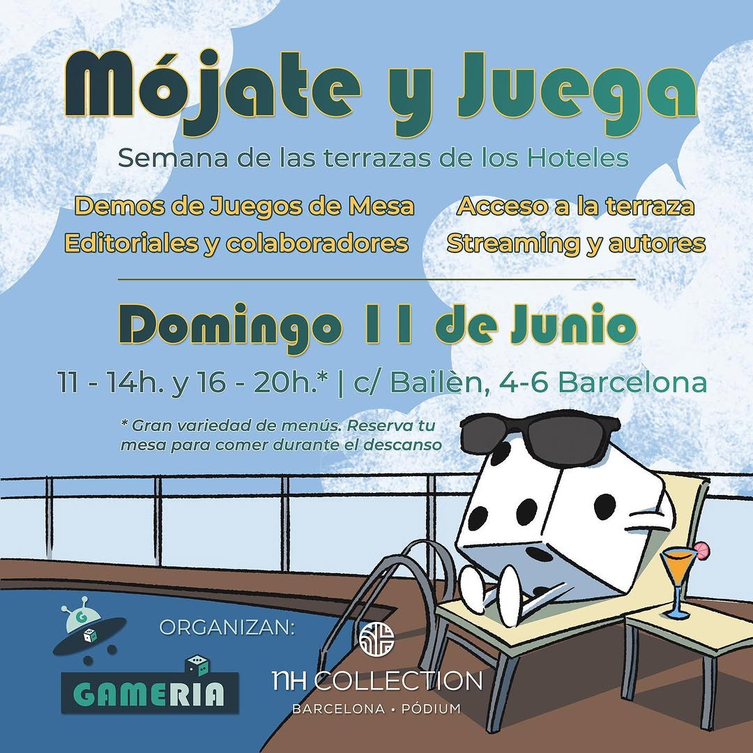 ¡Atención jugones de Barcelona! 🎲🃏🎮 El domingo 11 de junio, ¡nos vemos en el hotel NH Collection 