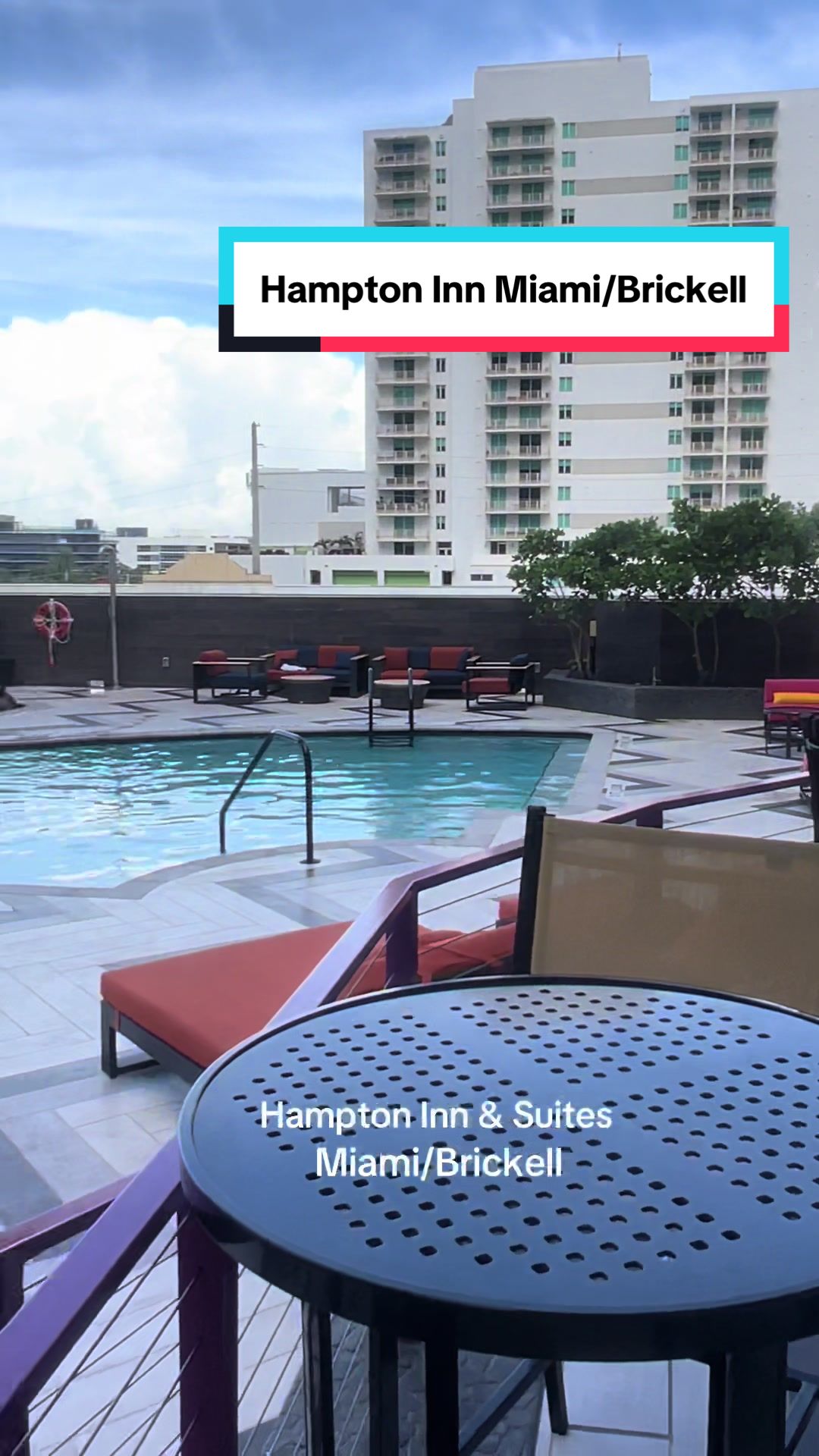 Hampton Inn and Suites Brickell Mimai! #hiltonforthestay #hilton #hamptoninnbrickell #fyp #hamptonin