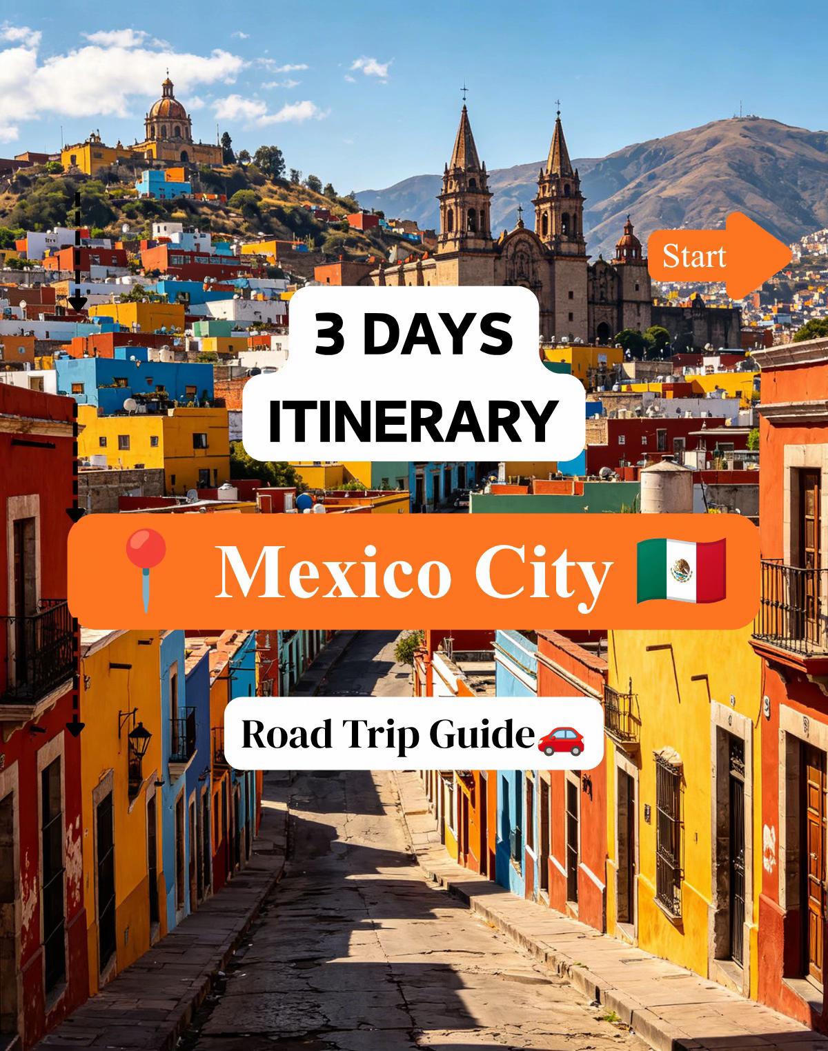 Day 1
 Arrival ✈️ → Check-in → Zócalo Square 🏛️ → Metropolitan Cathedral ⛪ → Palacio de Bellas Arte