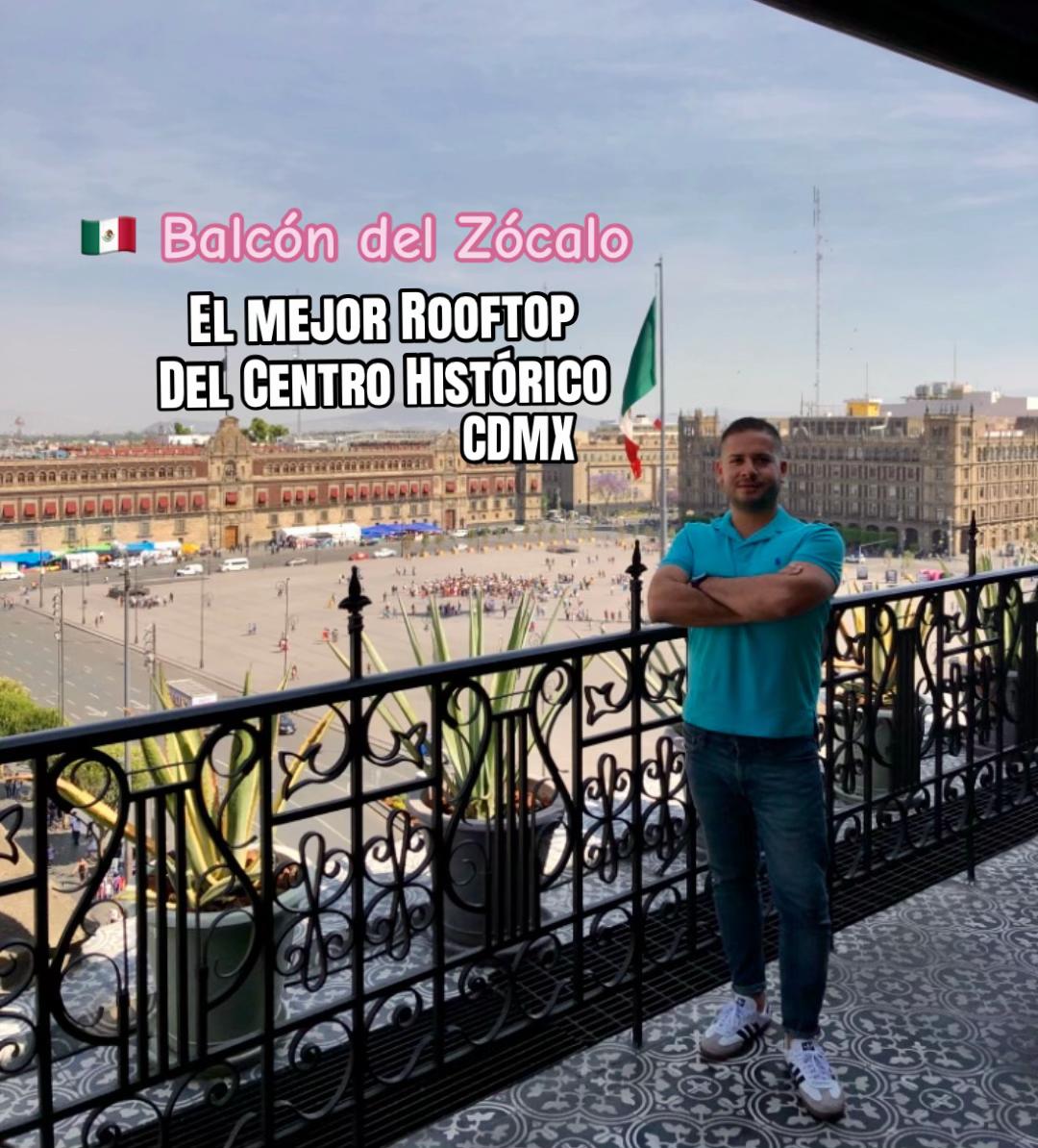 ¿El mejor Rooftop de todo CDMX? 🏙️✨ Guardé este spot para tu próxima cita en el Centro Histórico. 
