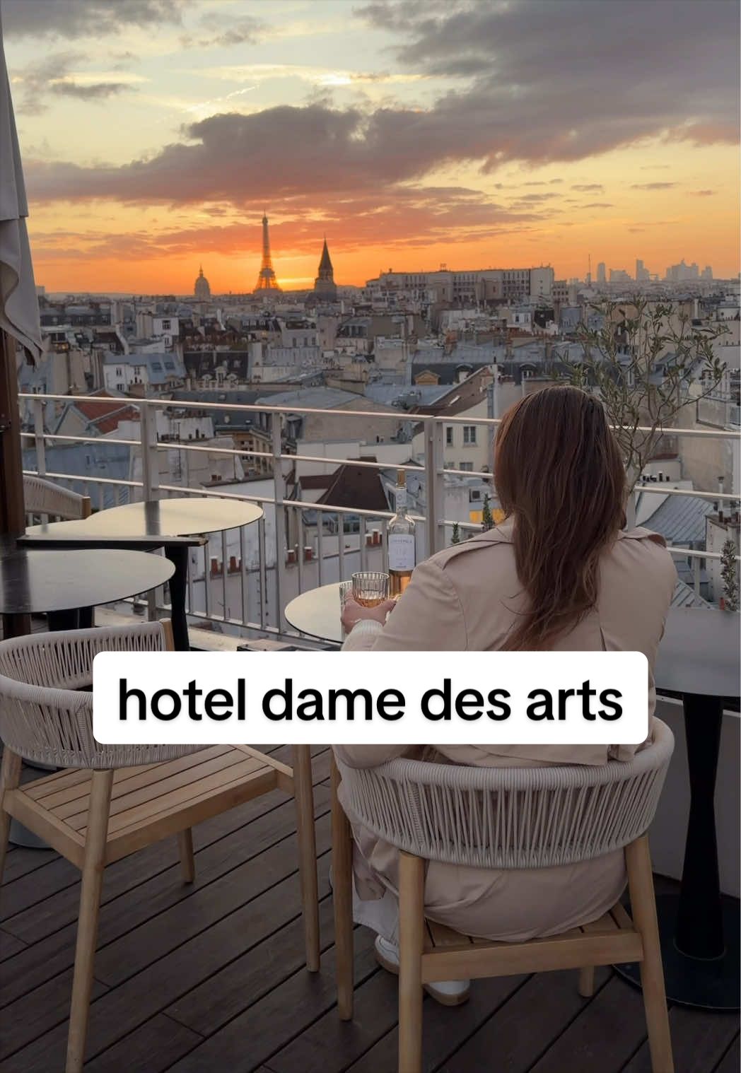 Where to stay in Paris with the most epic rooftop views

📍 hotel dame des arts 
(Great central loca