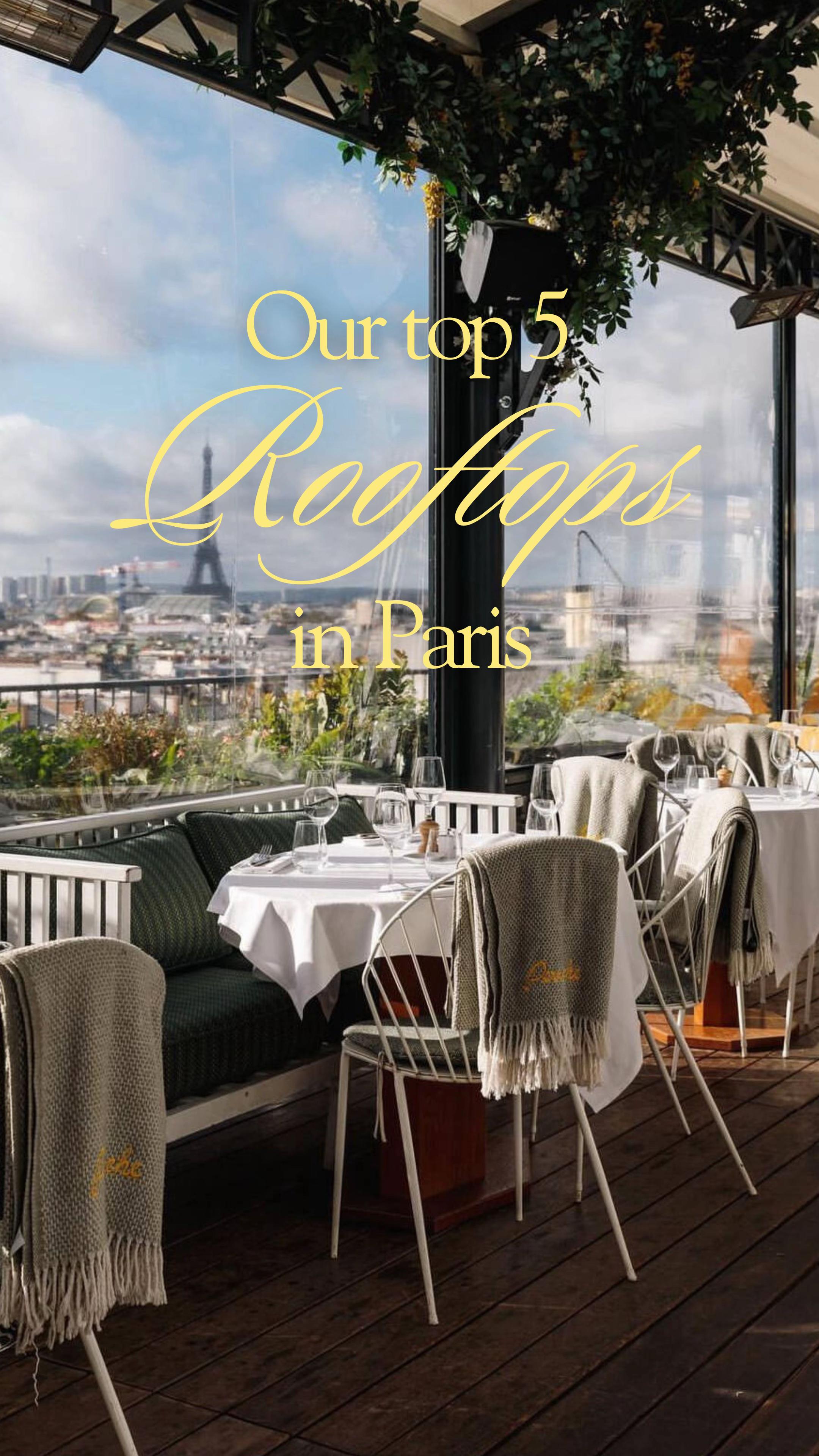 Our favorite rooftops in Paris! 🌞 Follow us for more addresses in Paris #rooftops #paris #adressesp