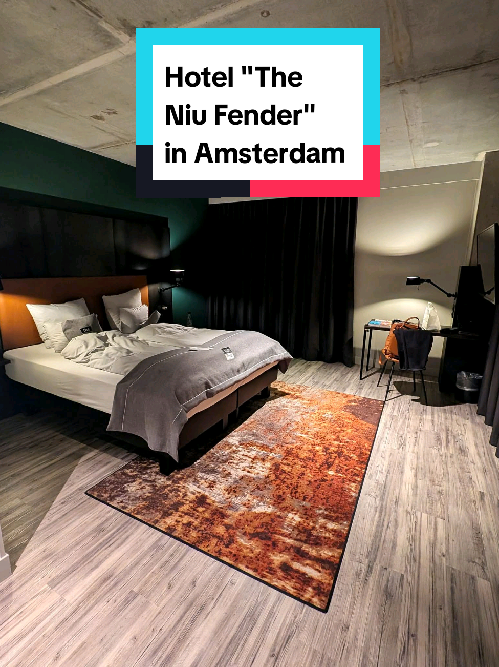 I stayed at this cool affordable design hotel away from the tourist crowds in Amsterdam 🙂

The Niu 