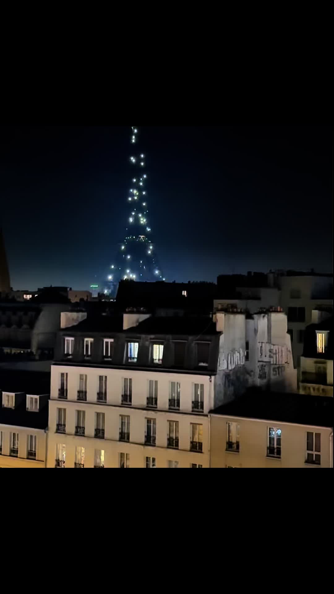 Perfect song for a perfect hotel view. Paris,  January 2025 #citadineshotel #paris #eiffeltowerview 