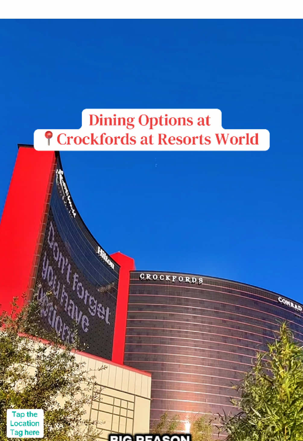 Crockfords at Resorts World is a great choice if you’re planning a food-forward stay in Las Vegas. W