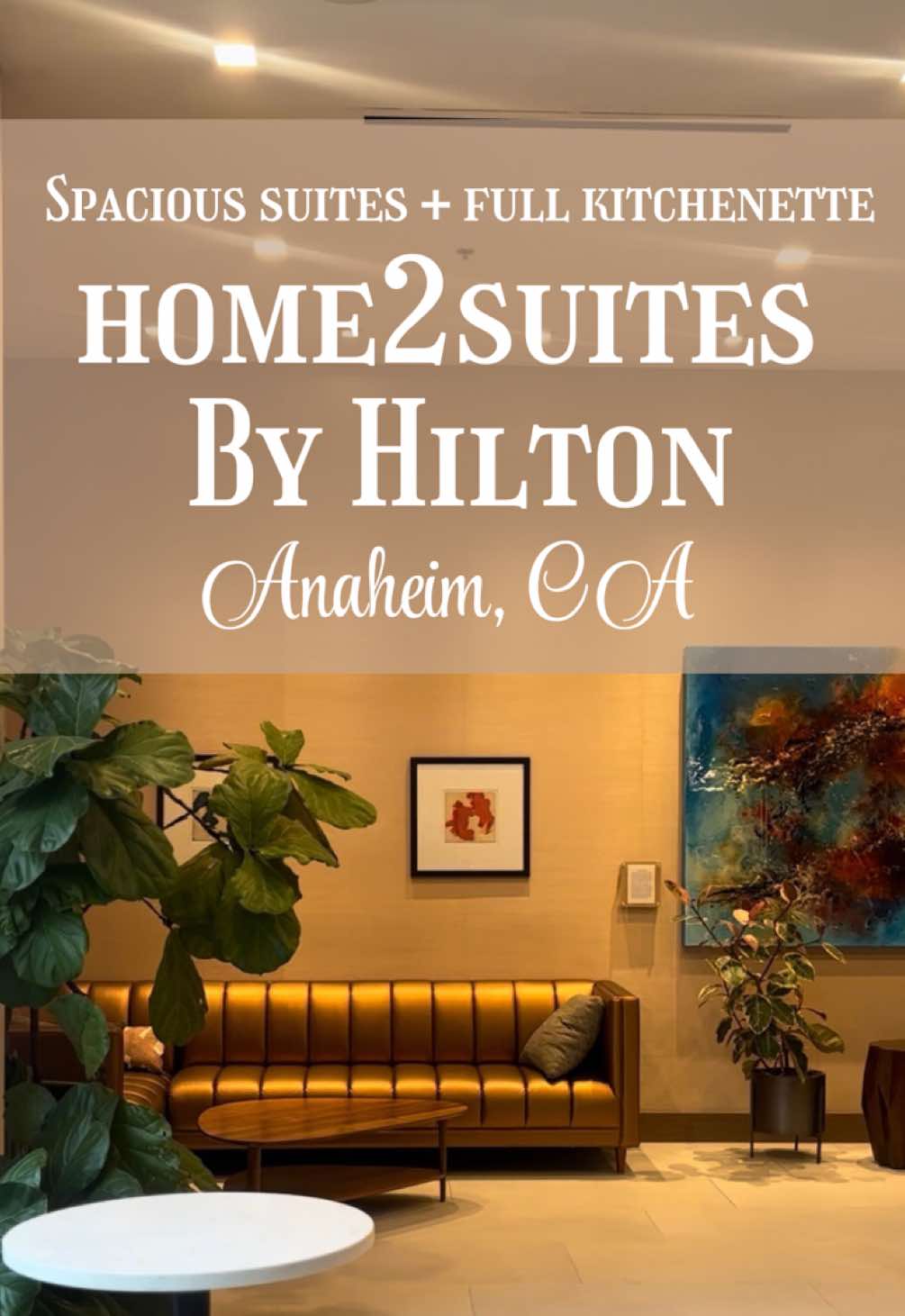 Not all “budget-friendly” hotels near Disney look like this… 👀

Home2 Suites Anaheim lowkey surpris