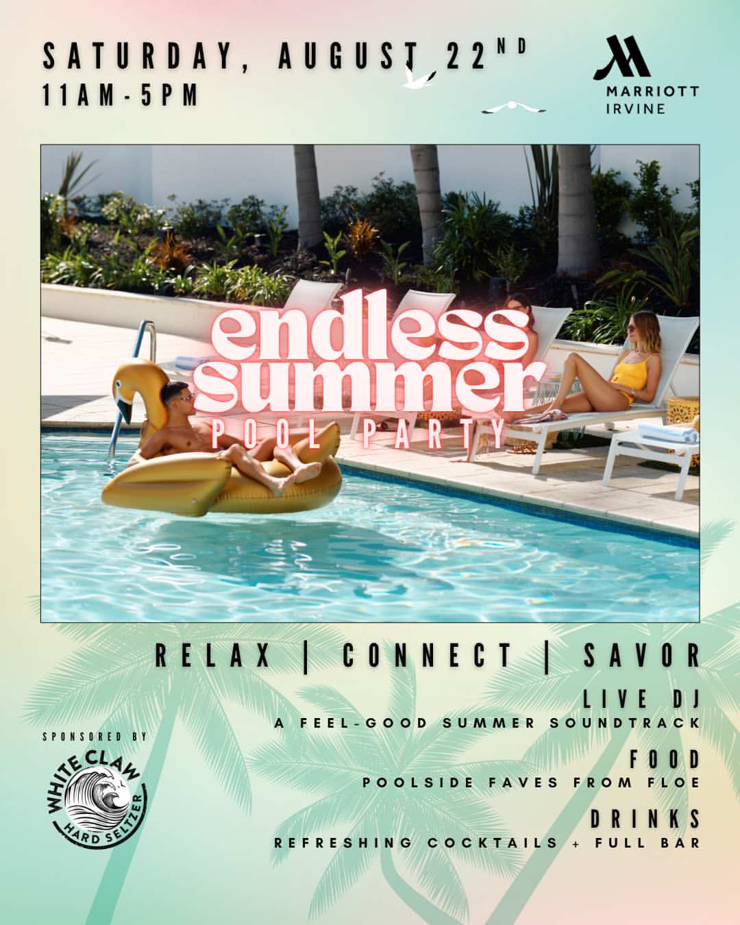 At our home, summer never ends. Join us Saturday, August 22, 11am-5pm for the Endless Summer Pool Pa