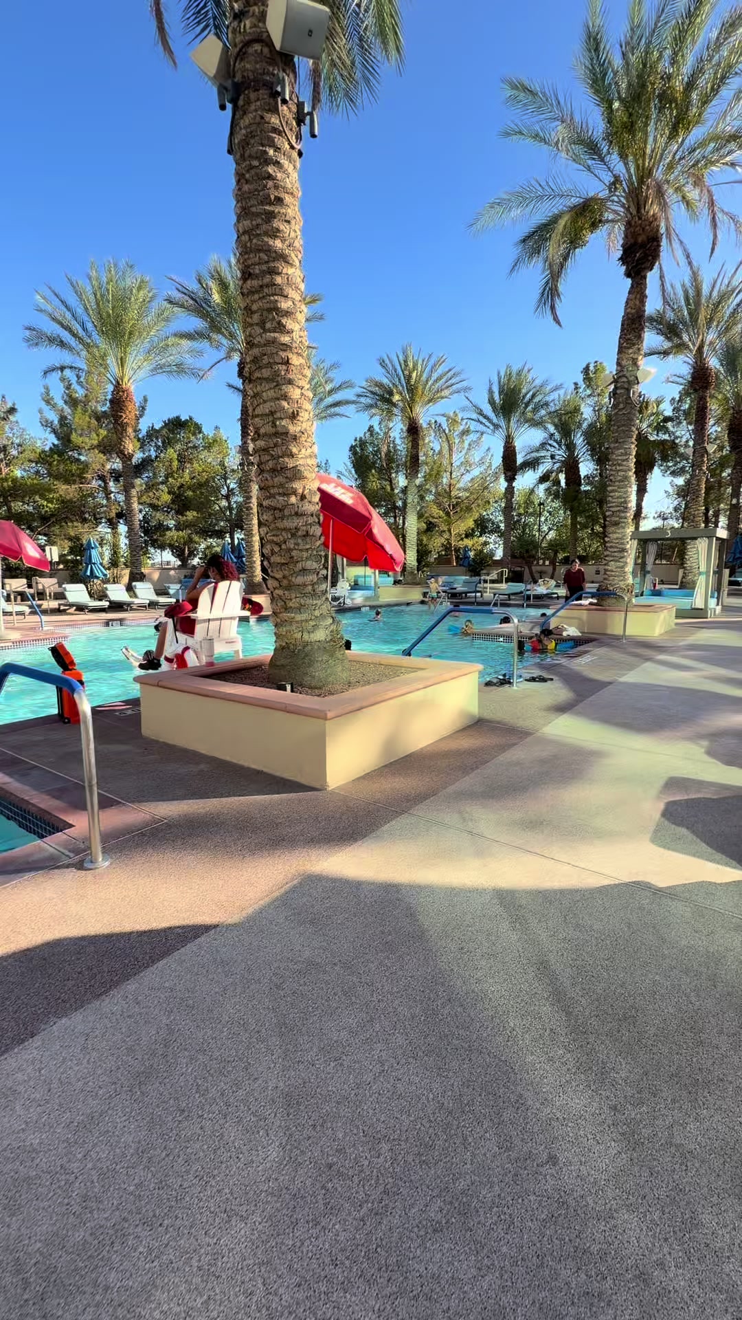 ✨ Looking for the perfect staycation in North Las Vegas? Aliante Hotel + Casino has a beautiful pool