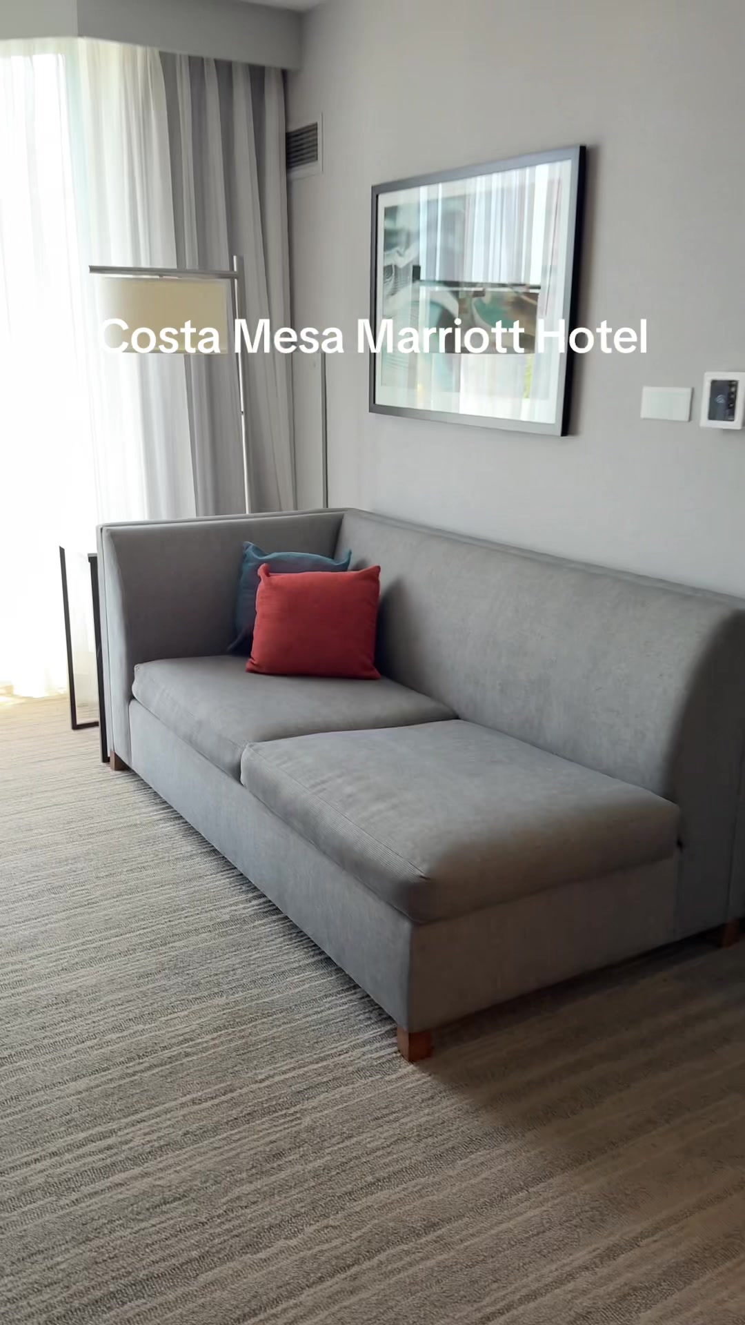 Costa Mesa Marriot Hotel Room Tour #socali  #marriott #trending #traveltiktok #traveltips